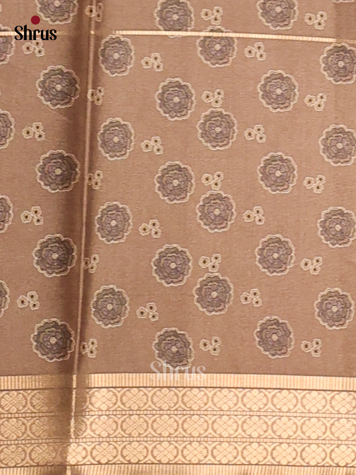 Pink & Green- Semi Tussar Saree - Shop on Shrus.com