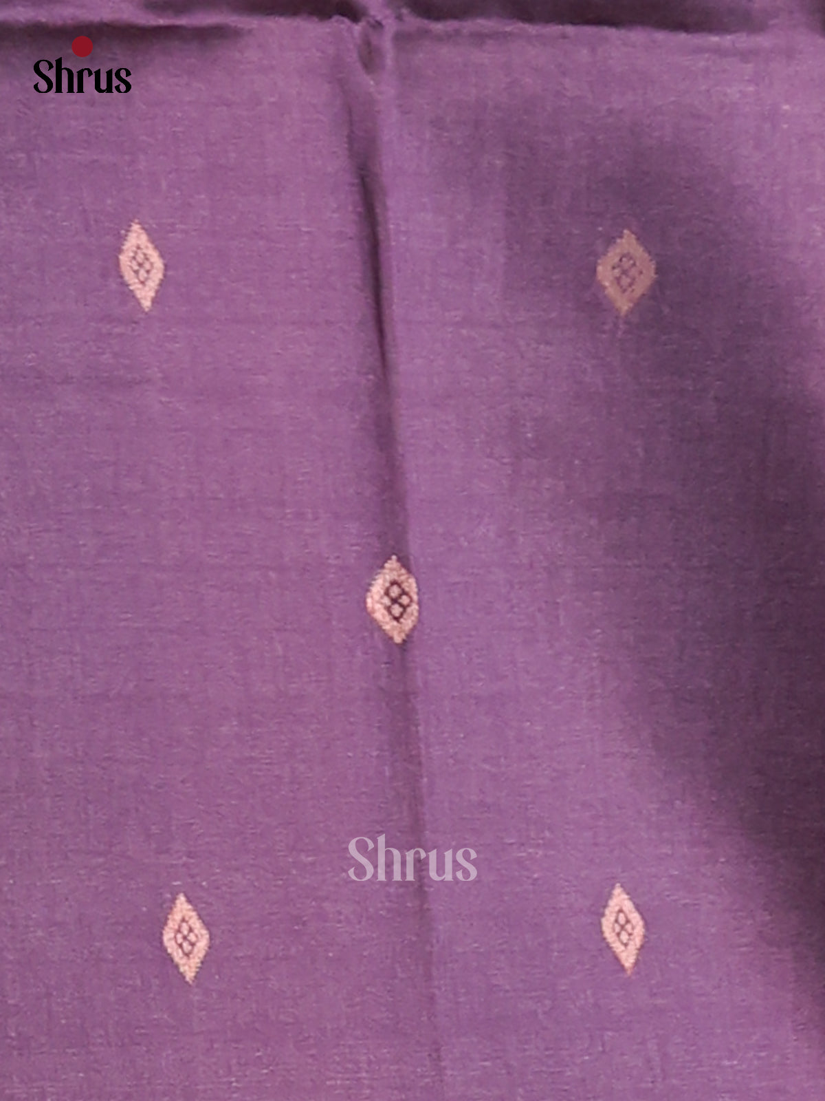 Purple - Semi Tussar Saree - Shop on Shrus.com
