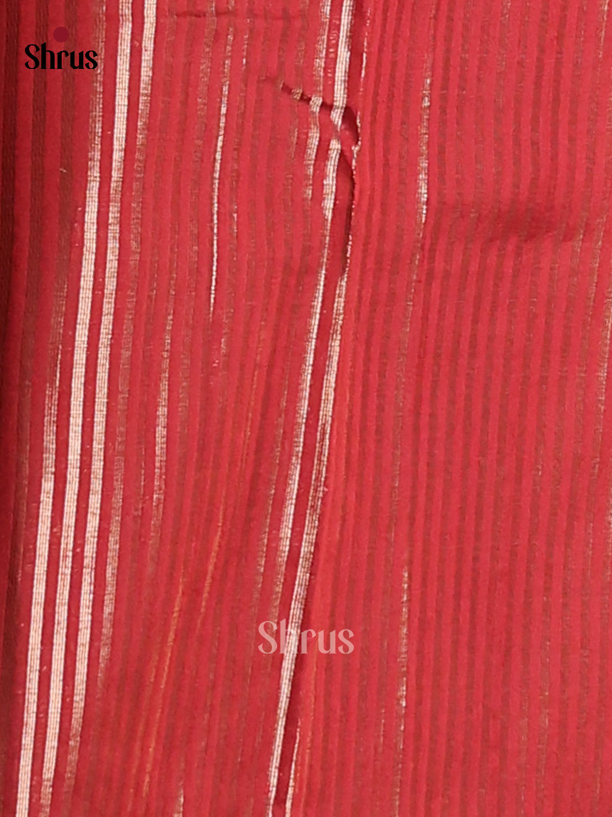 Maroon - Semi Jute Saree - Shop on Shrus.com