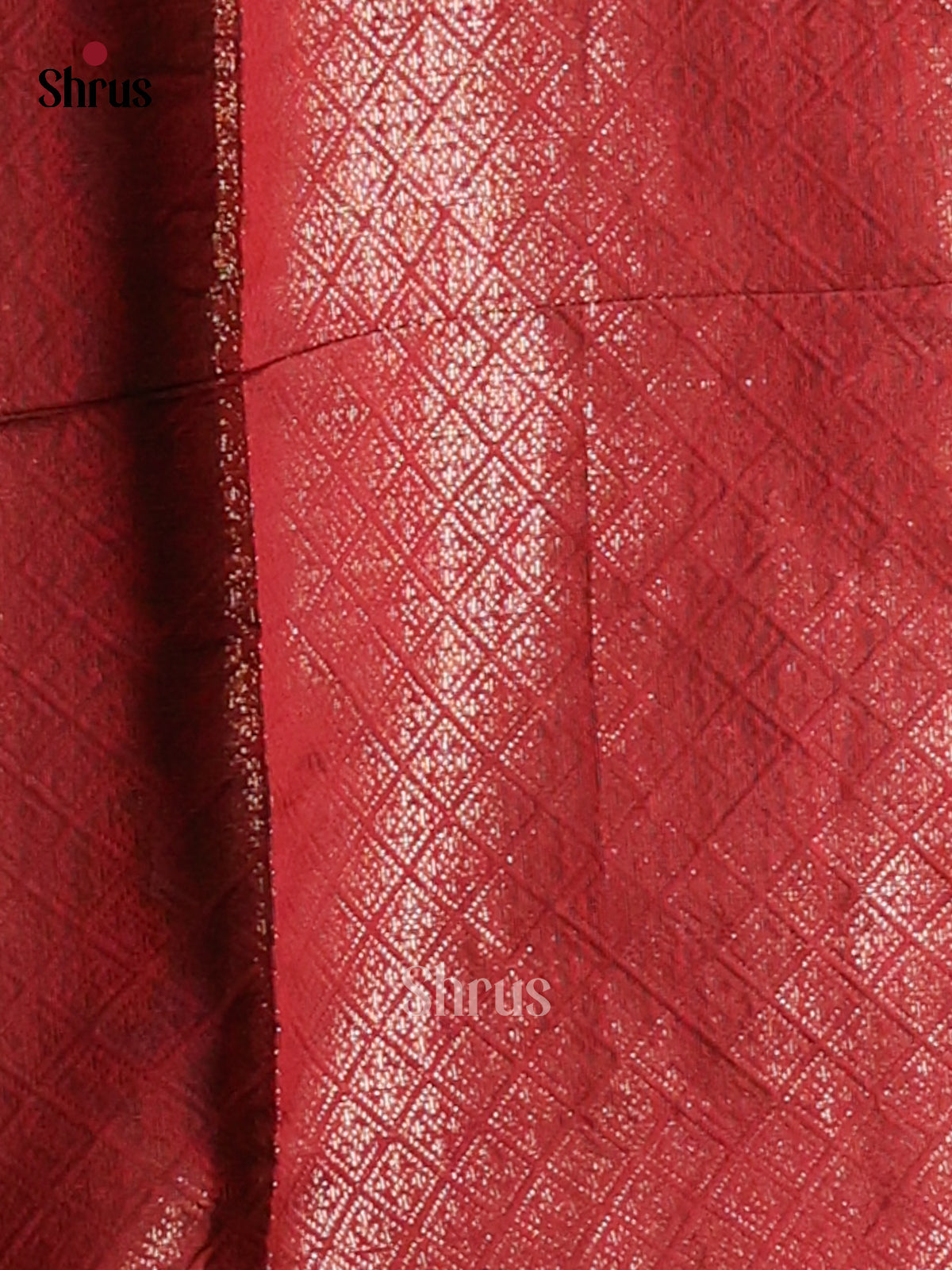 Maroon - Semi Jute Saree - Shop on Shrus.com