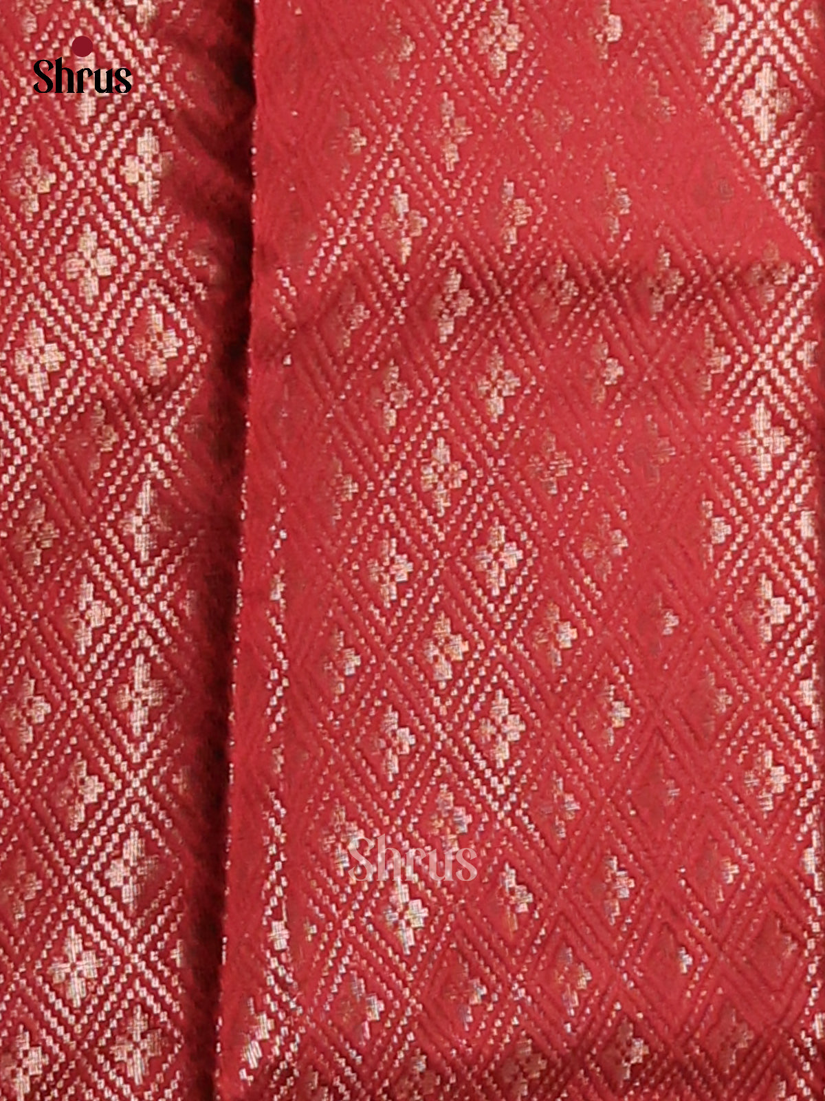 Maroon - Semi Jute Saree - Shop on Shrus.com