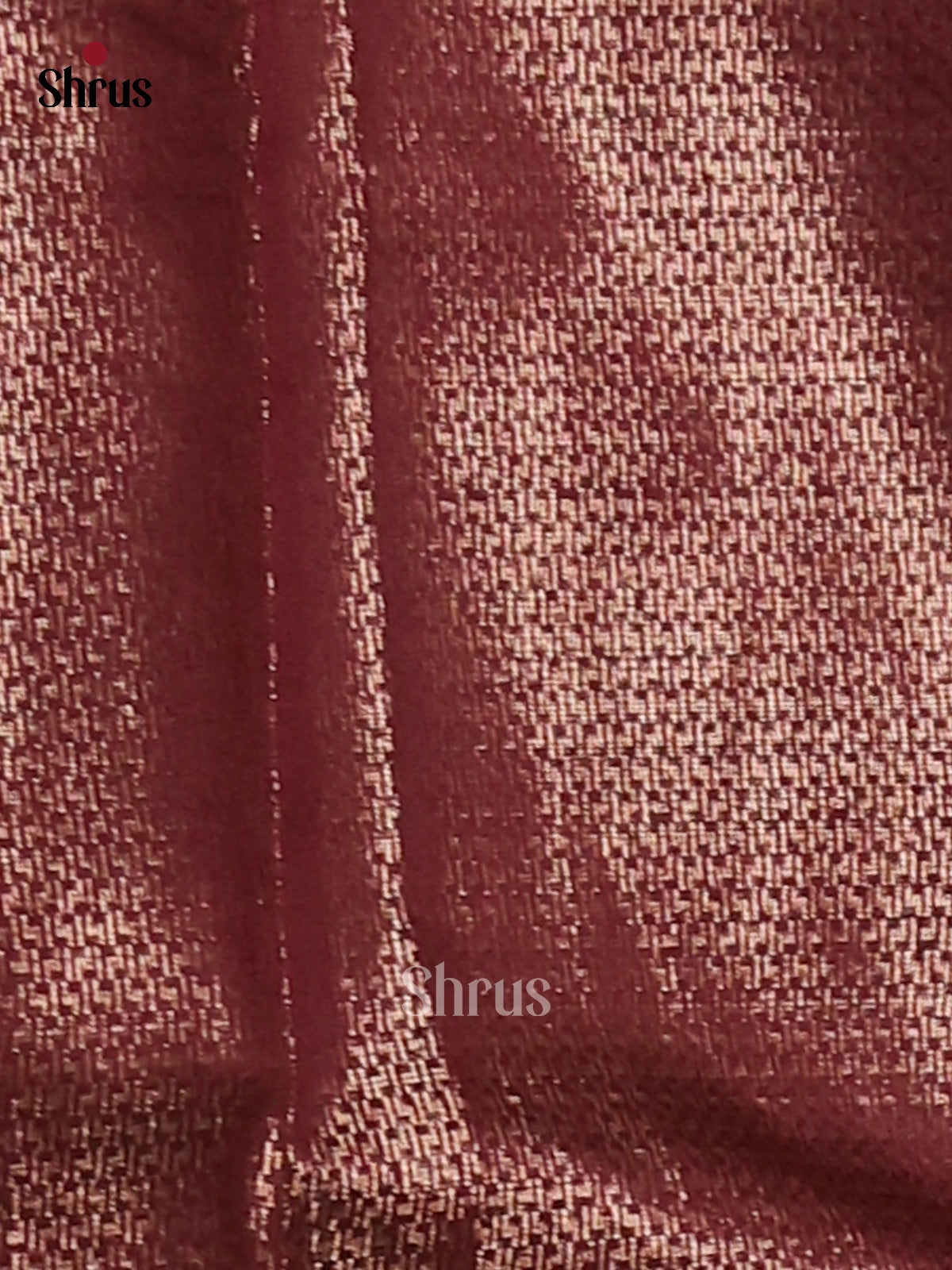 Maroon- Semi Jute Saree - Shop on Shrus.com