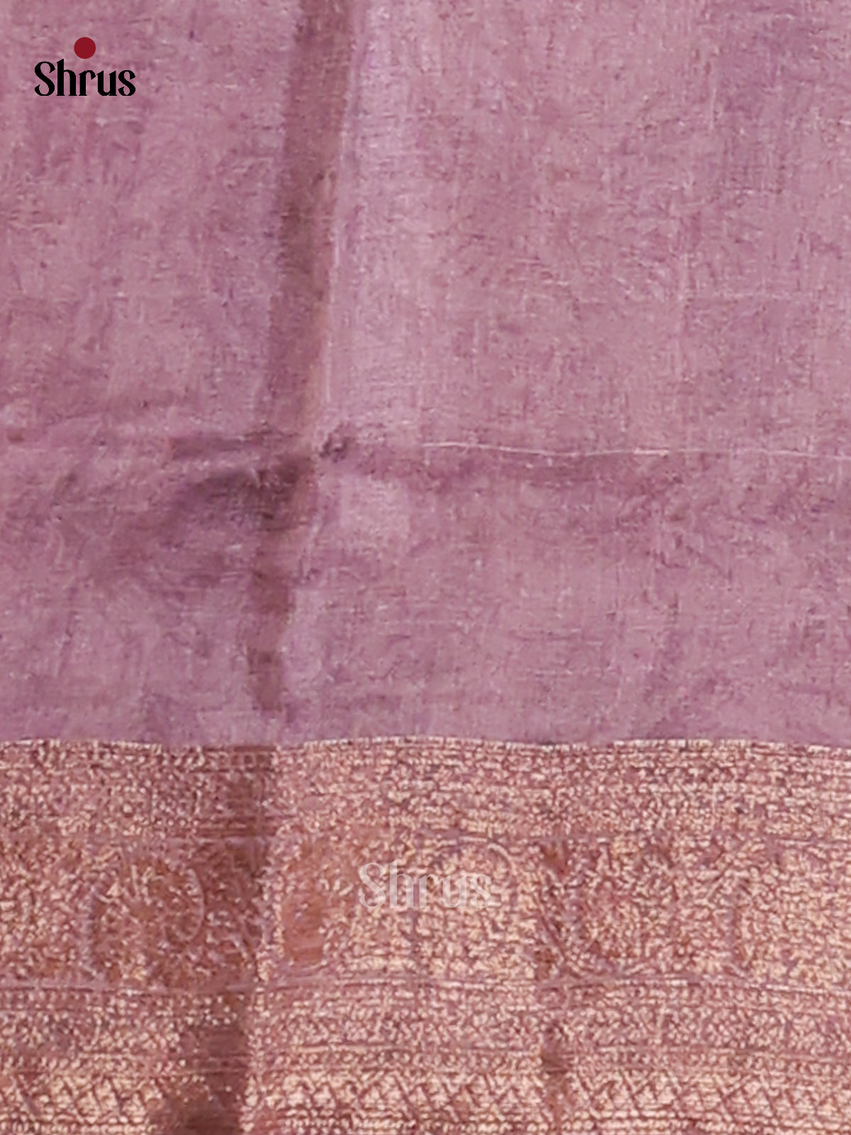 Purple(Single Tone) - Tussar Saree-2