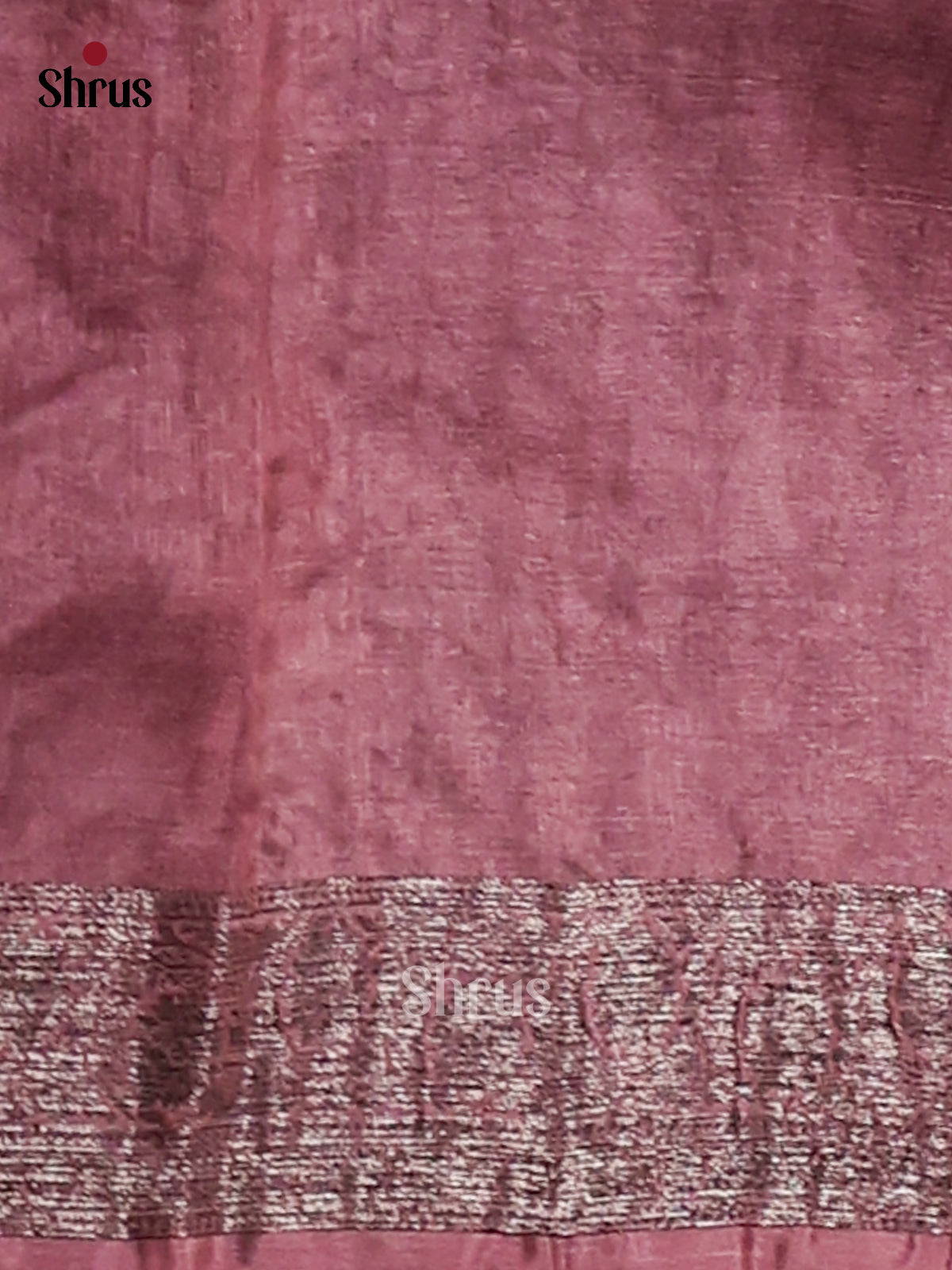 Purple(Single Tone)- Tussar Saree-2