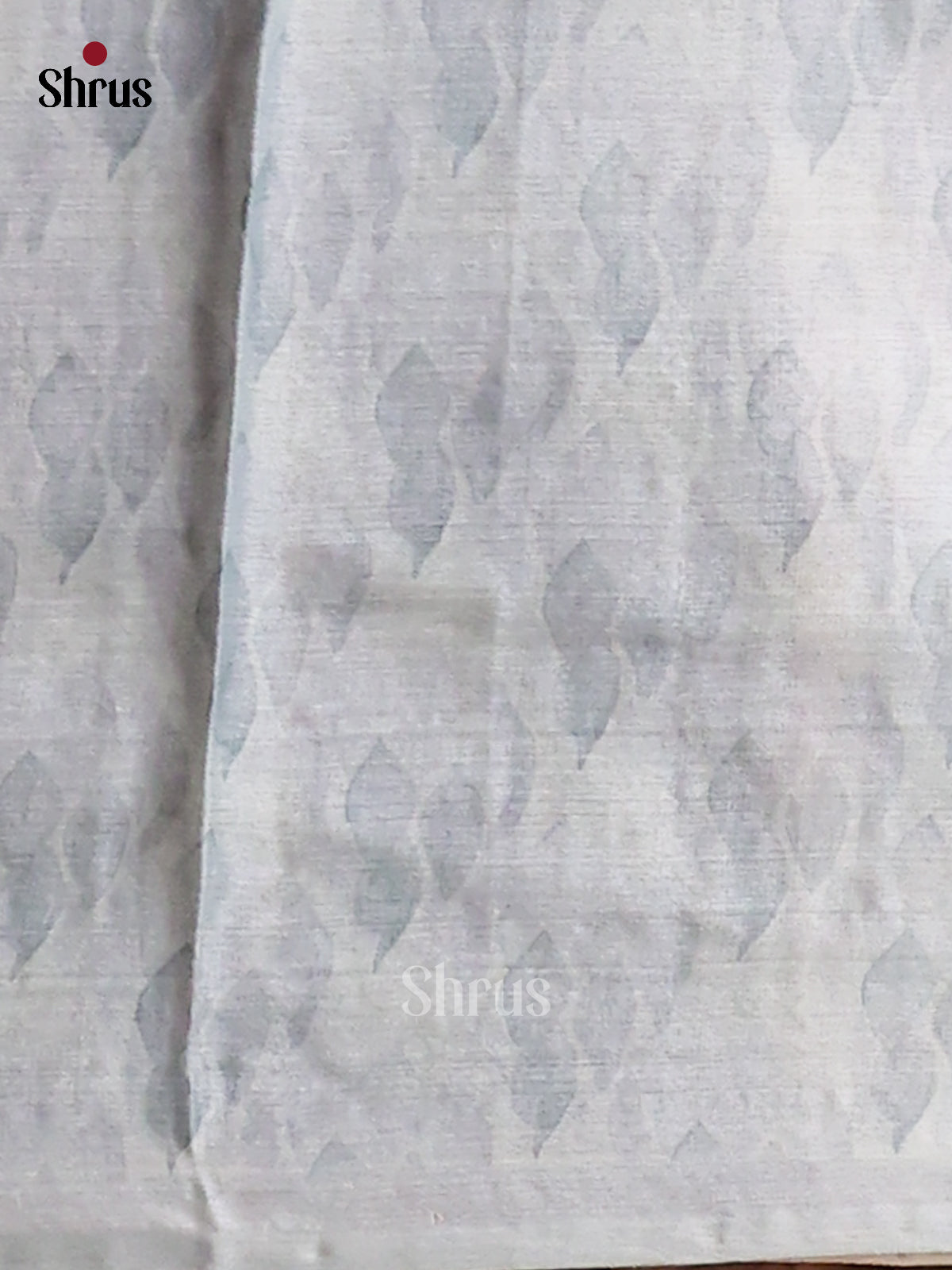 Cream & Blue - Tussar Saree - Shop on Shrus.com