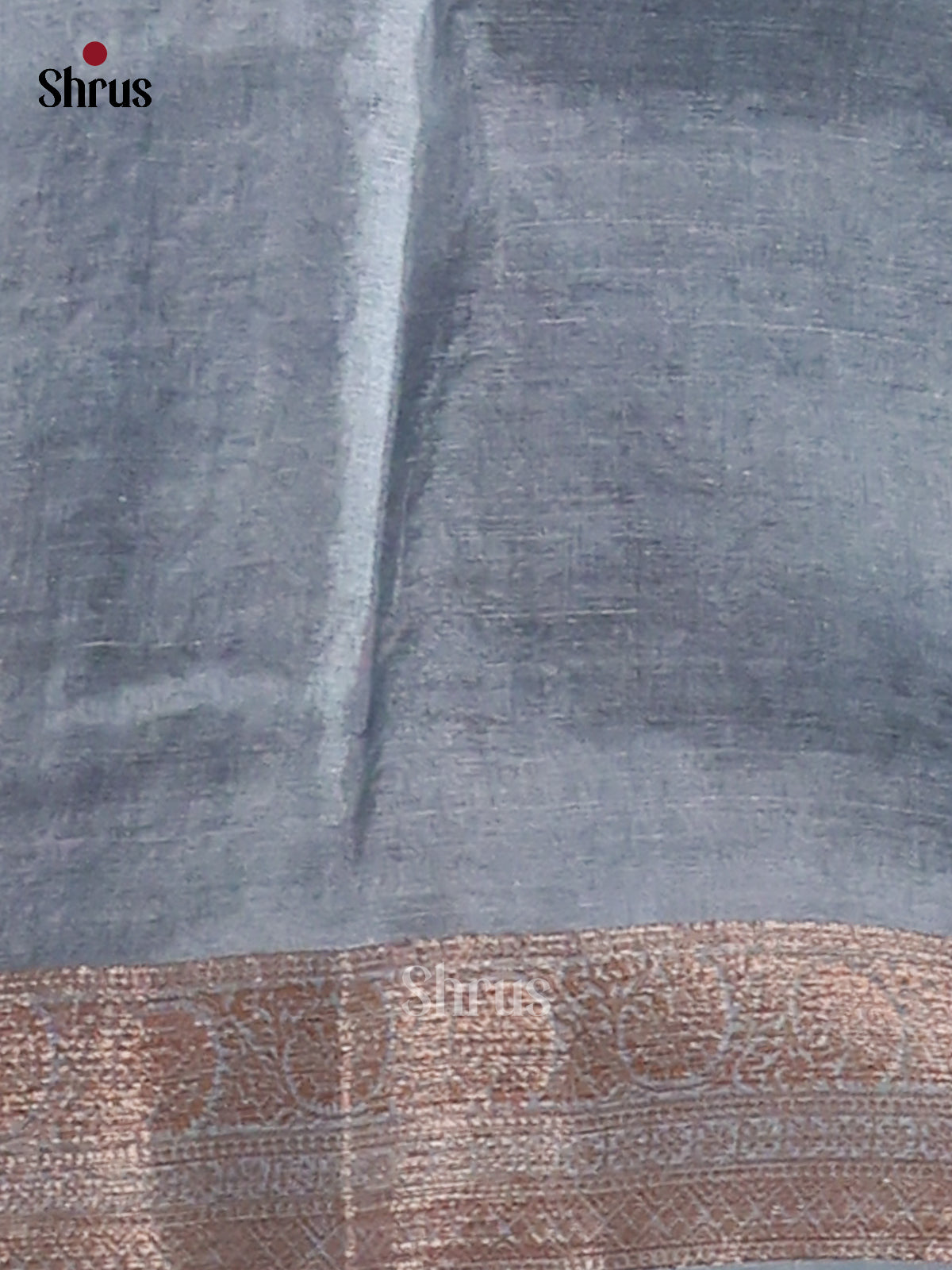 Grey(Single Tone)- Tussar Saree-1