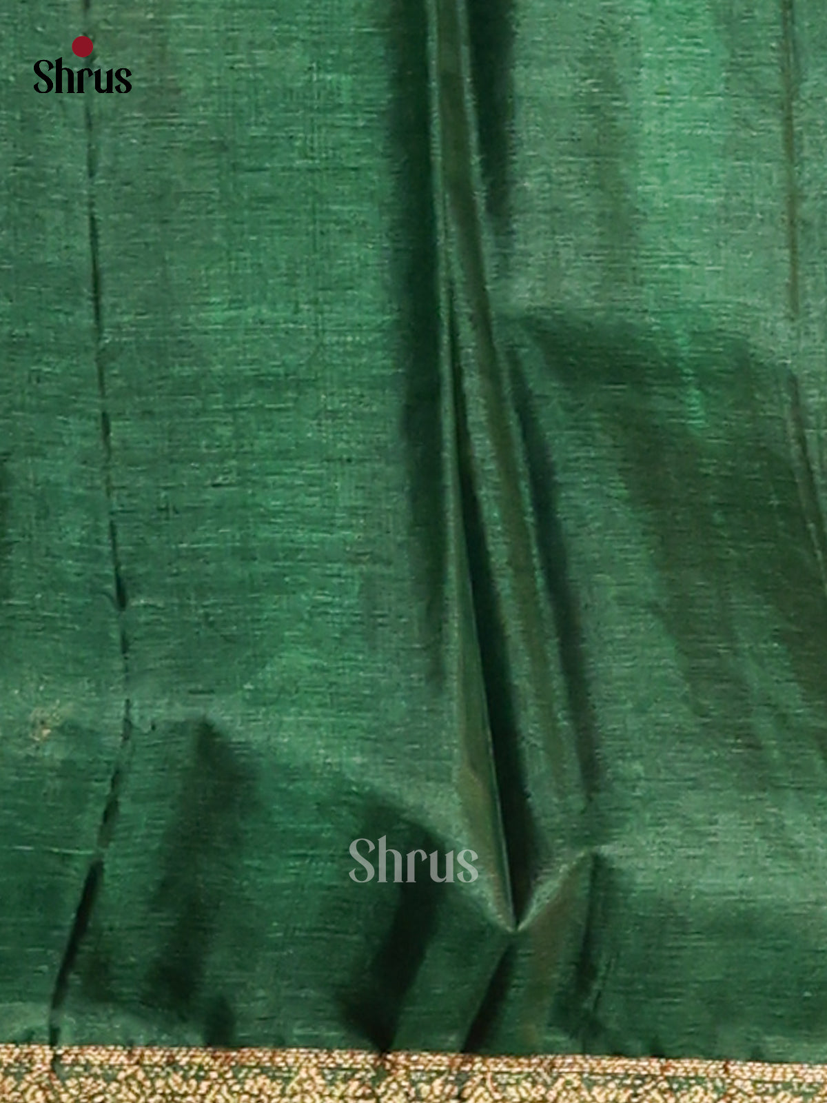 Purple & Green- Tussar Saree - Shop on Shrus.com