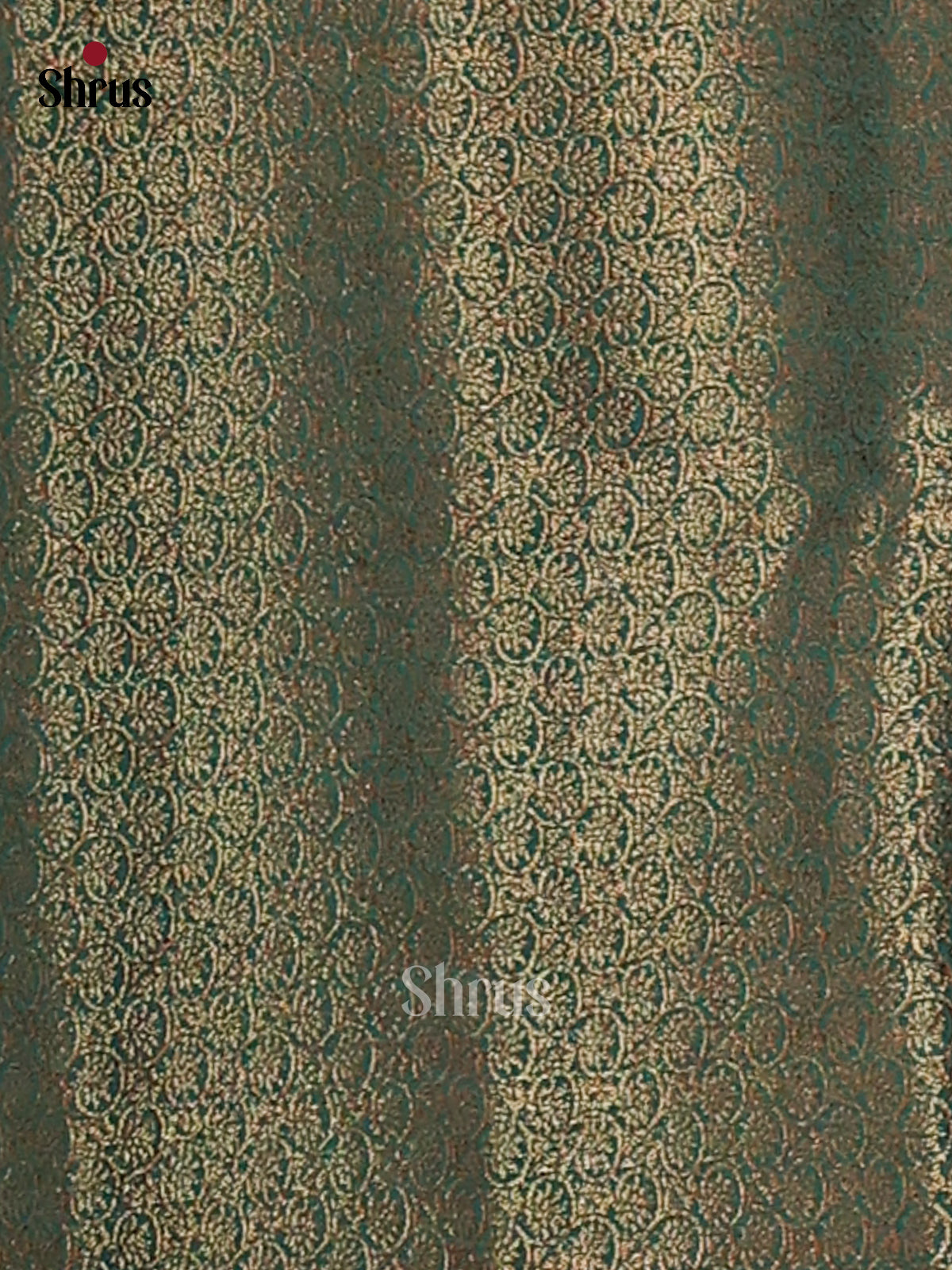 Maroon & Green- Semi Jute Saree - Shop on Shrus.com