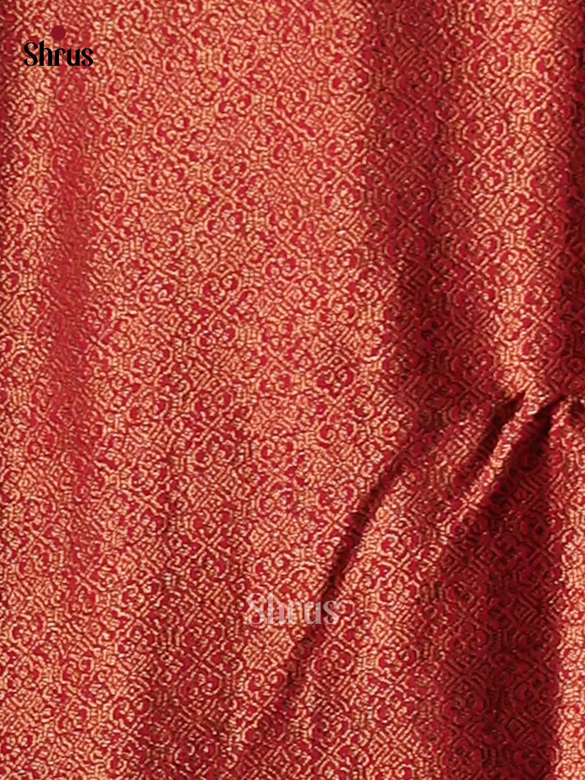 Blue & Red- Semi Jute Saree - Shop on Shrus.com