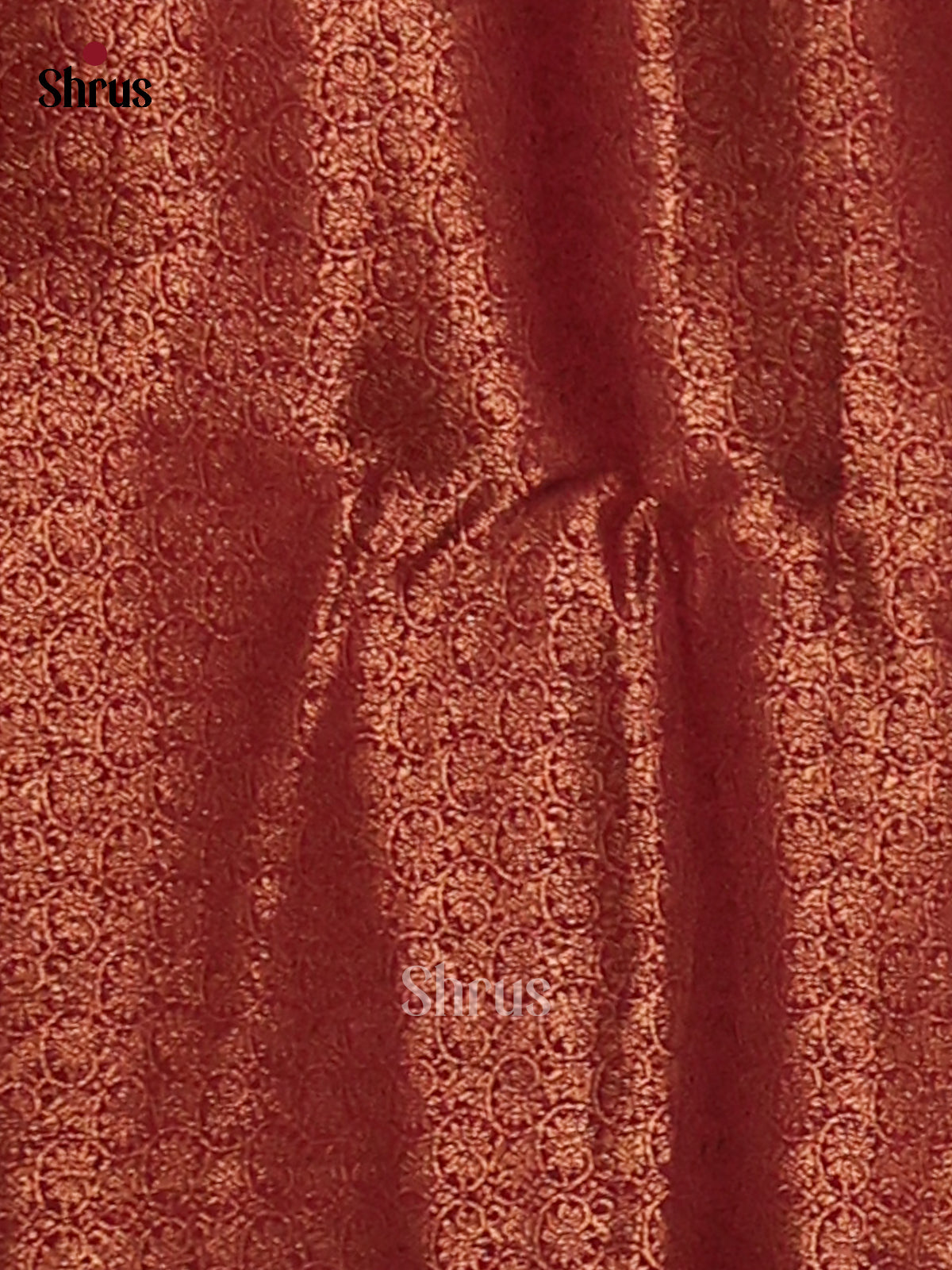 Green & Maroon- Semi Jute Saree - Shop on Shrus.com