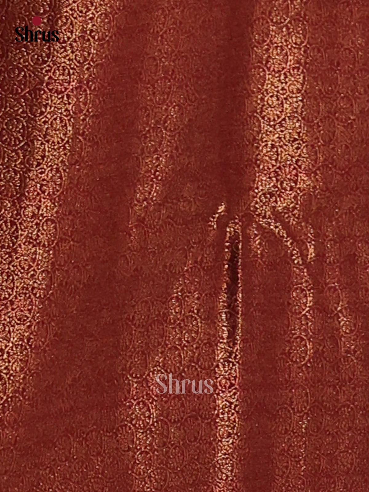Blue & Maroon- Semi Jute Saree - Shop on Shrus.com
