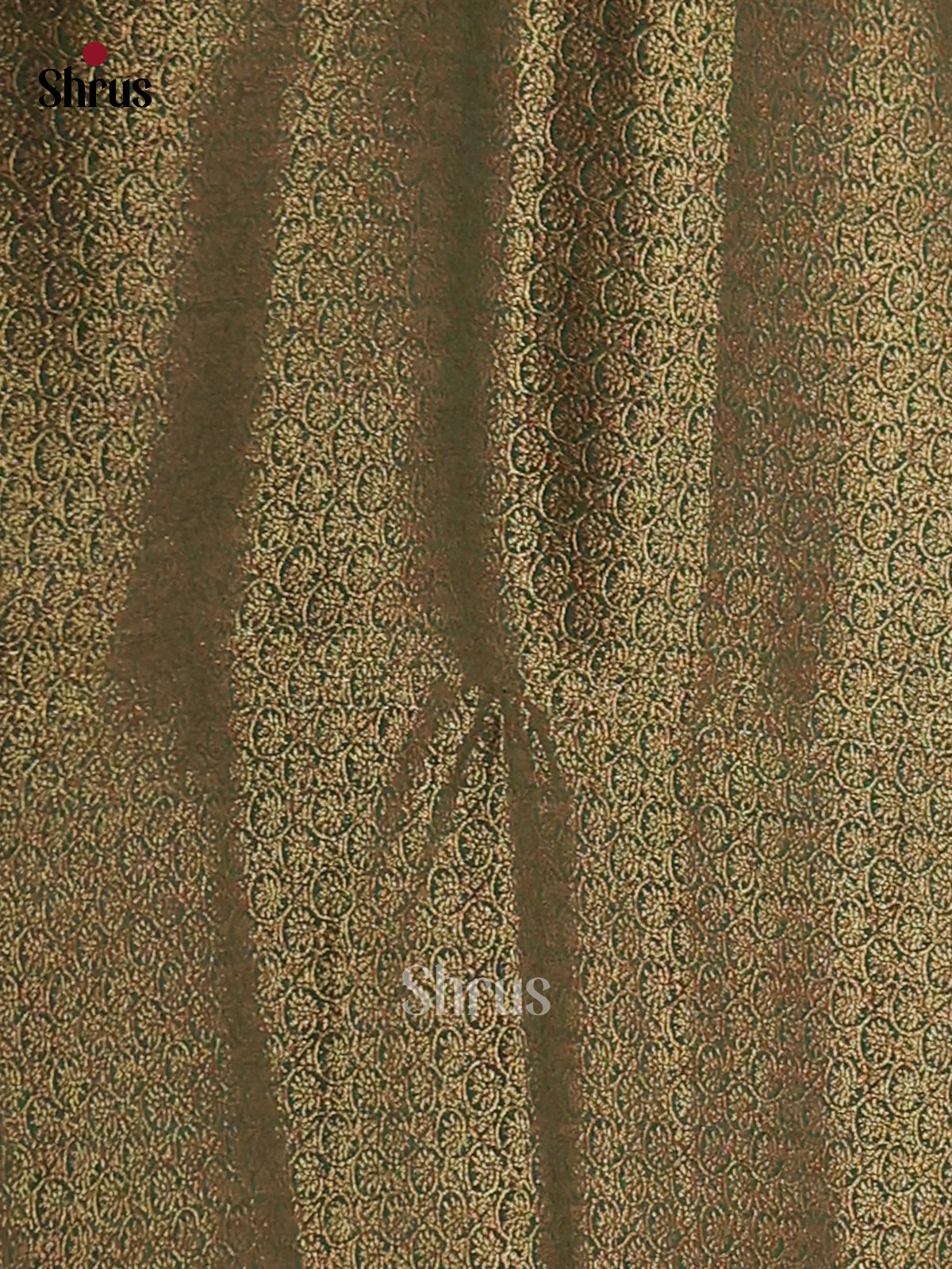 Mustard & Green- Semi Jute Saree - Shop on Shrus.com