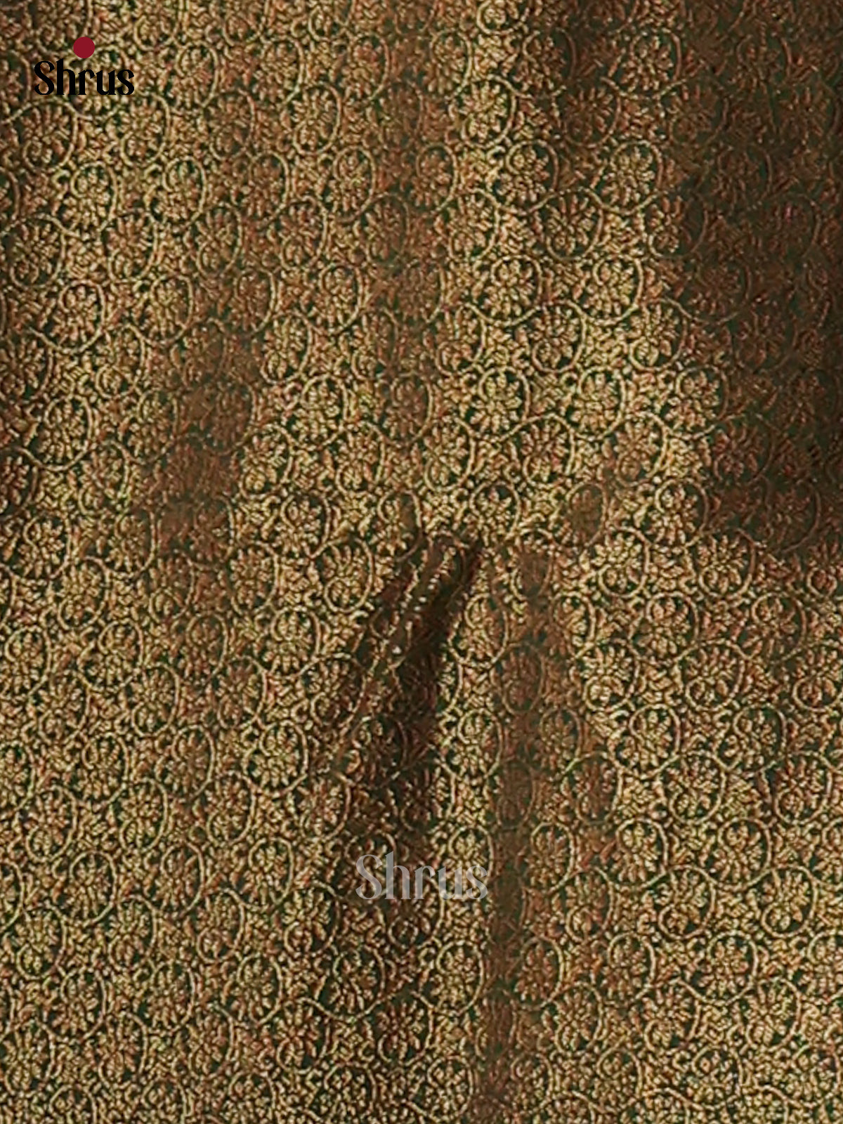 Mustard & Green- Semi Jute Saree - Shop on Shrus.com