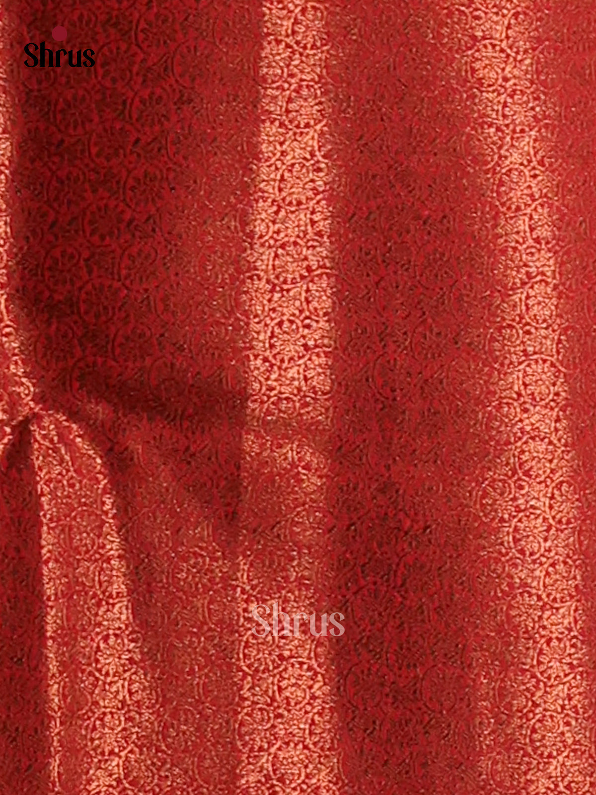 Green & Red- Semi Jute Saree - Shop on Shrus.com