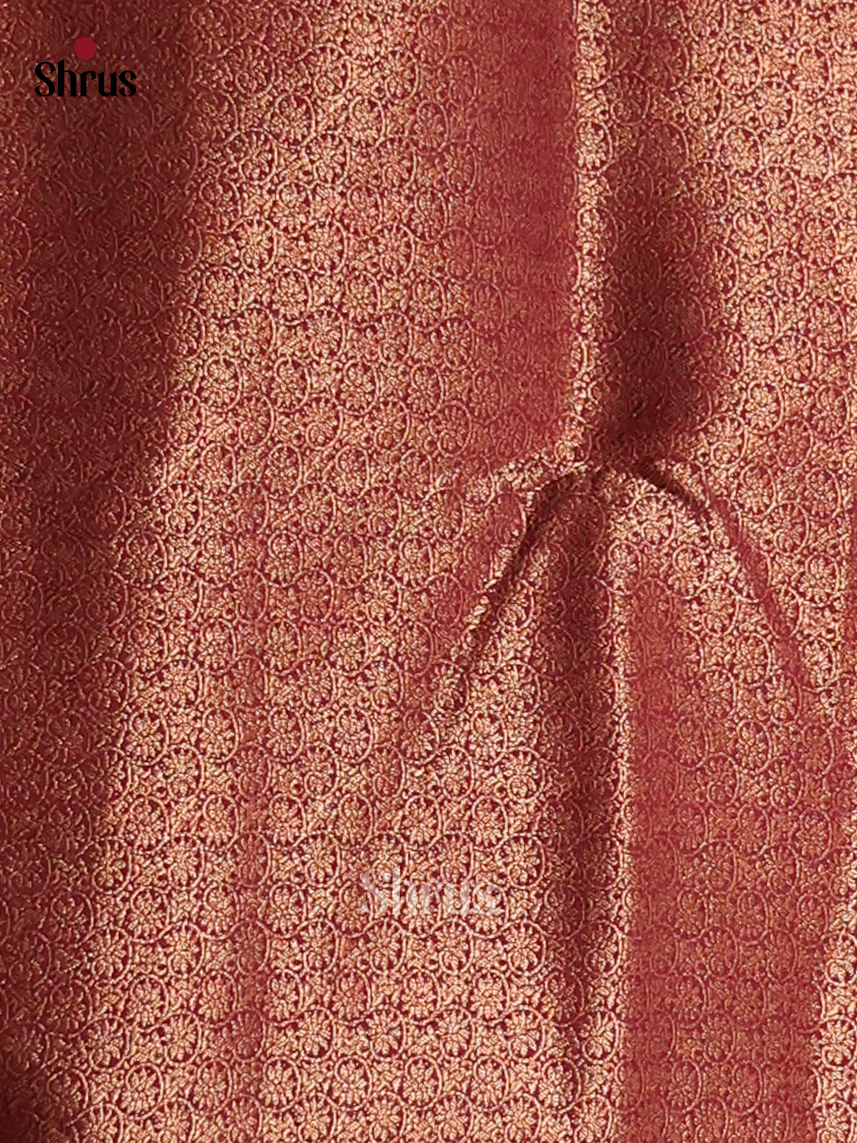 Green & Maroon- Semi Jute Saree - Shop on Shrus.com