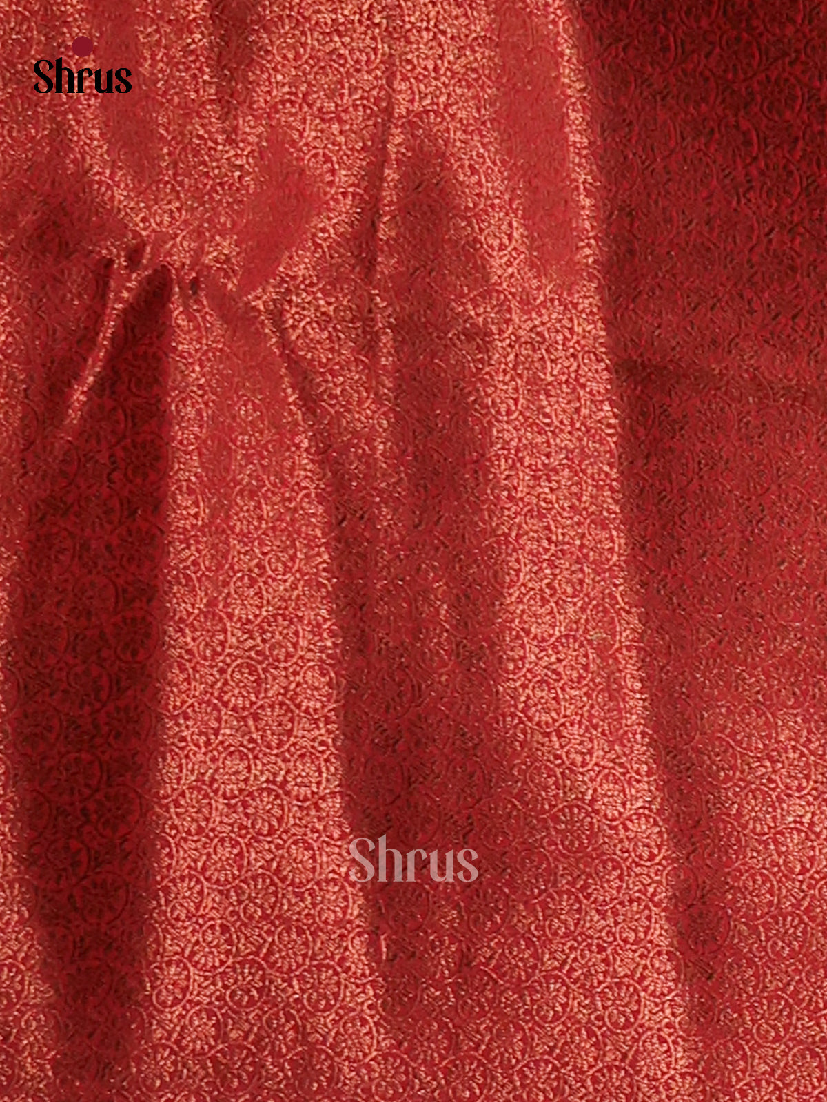 Green & Red- Semi Jute Saree - Shop on Shrus.com