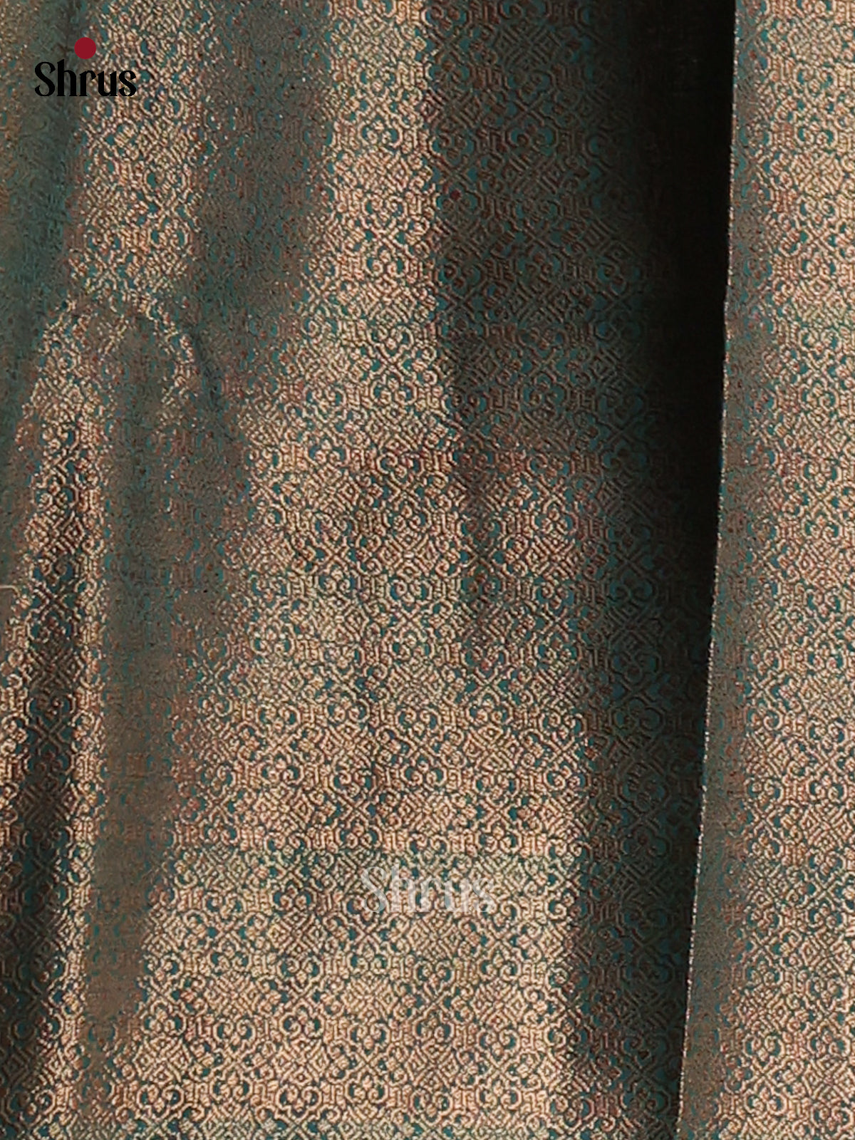 Maroon & Teal - Semi Jute Saree - Shop on Shrus.com