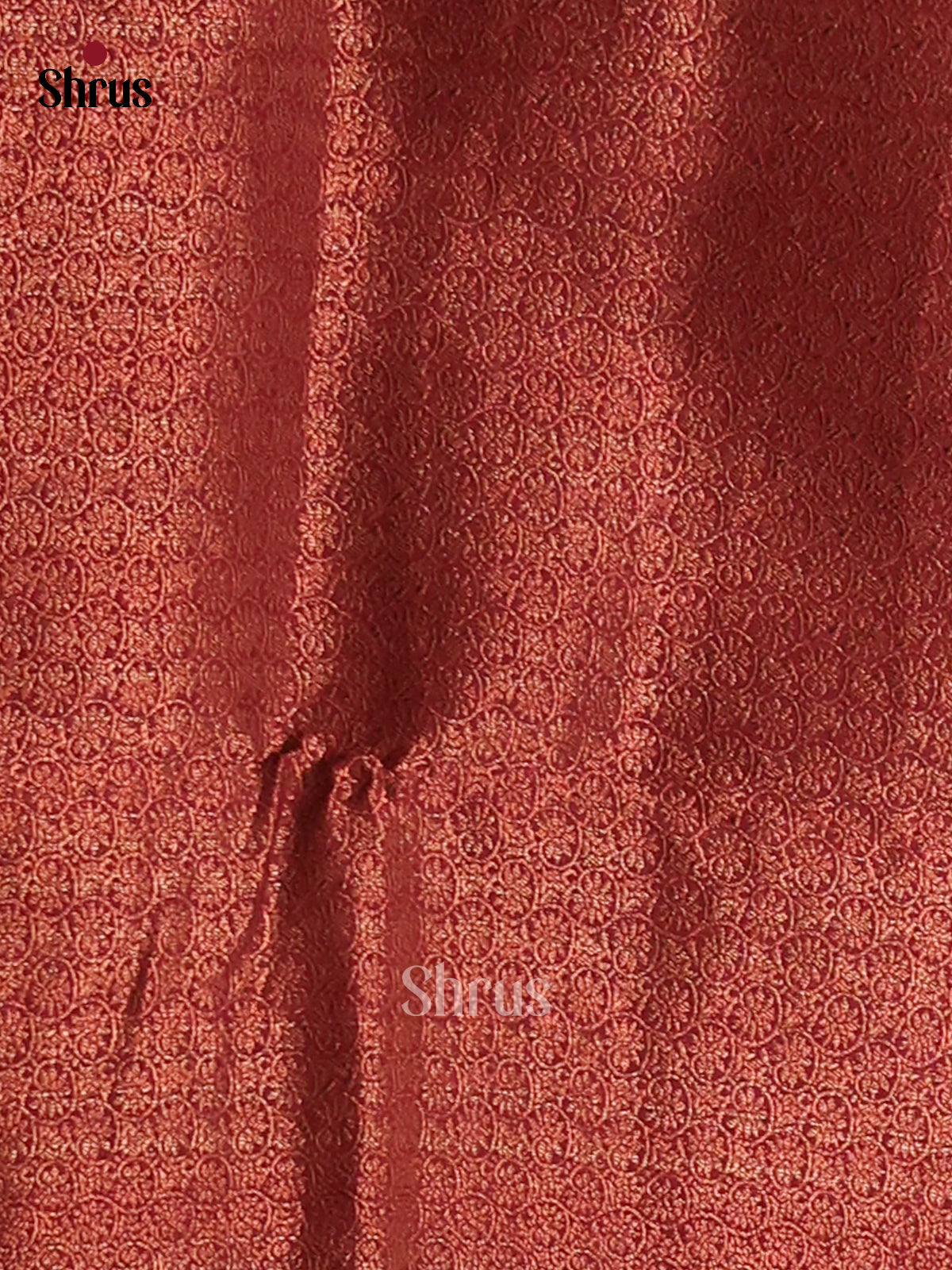 Brown & Maroon - Semi Jute Saree - Shop on Shrus.com