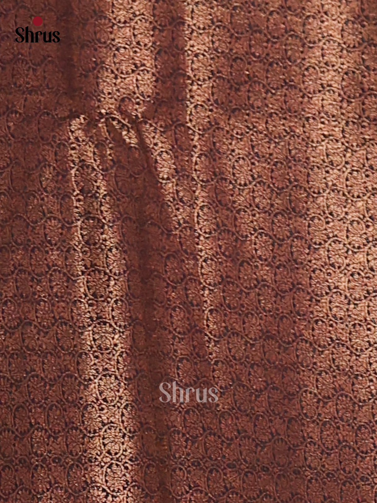 Red - Semi Jute Saree - Shop on Shrus.com