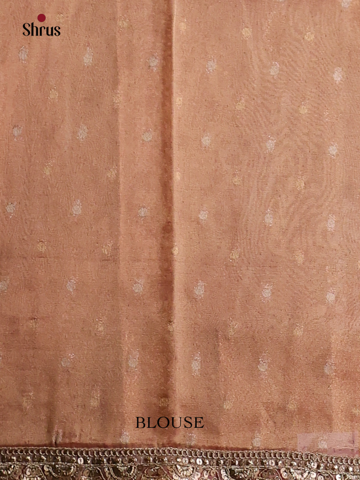 Rose Gold- Semi Tissue Saree - Shop on Shrus.com