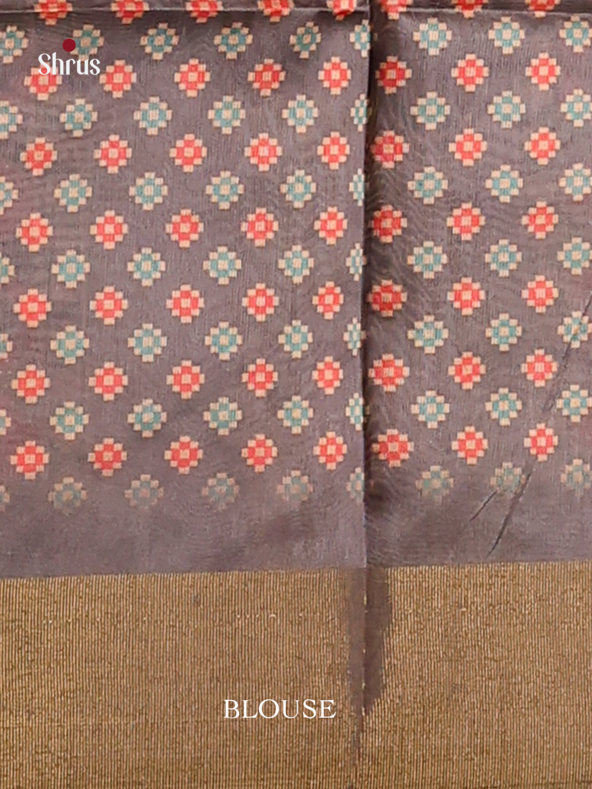 Elephant Grey - Champa semitussar Saree - Shop on Shrus.com