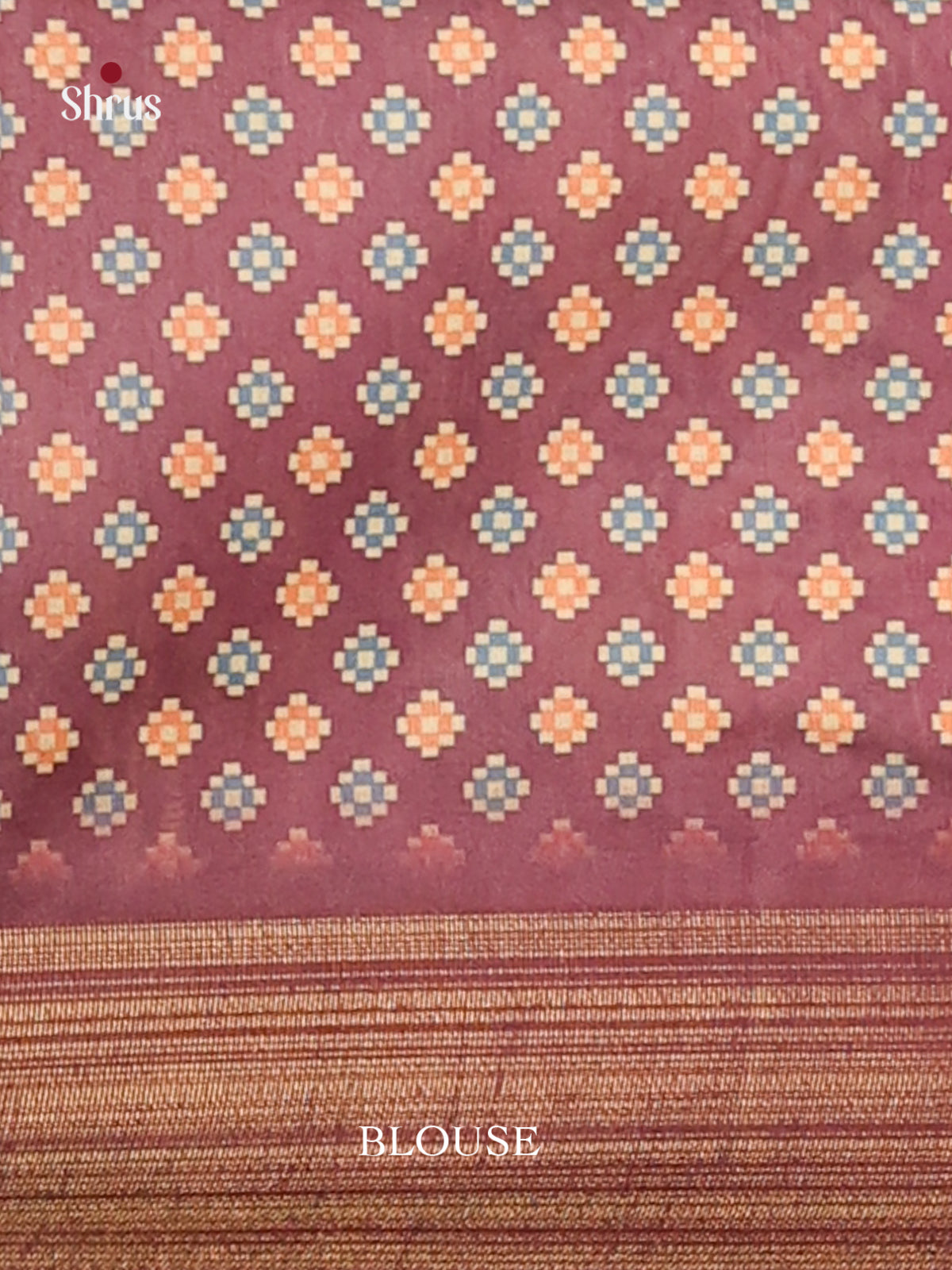 Maroon - Champa semitussar Saree - Shop on Shrus.com