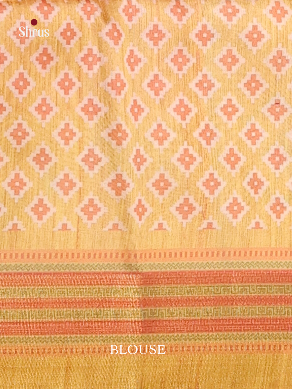 Pink & Mustard - Champa semitussar Saree - Shop on Shrus.com