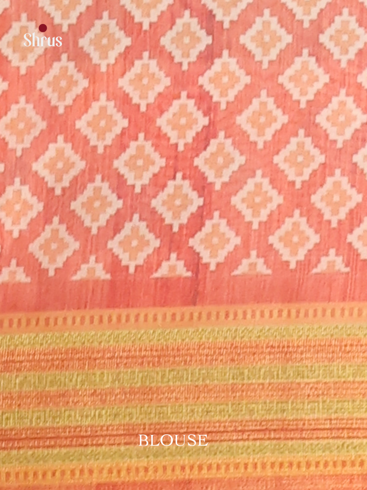 Green & Orange- Champa semitussar Saree - Shop on Shrus.com