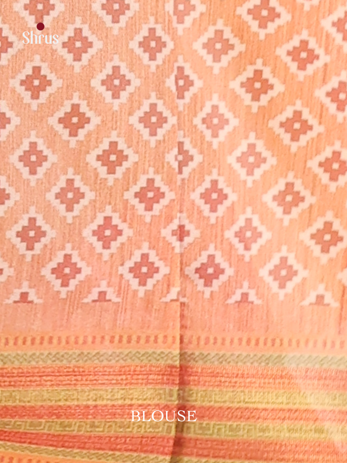 Blue & Orange - Champa semitussar Saree - Shop on Shrus.com