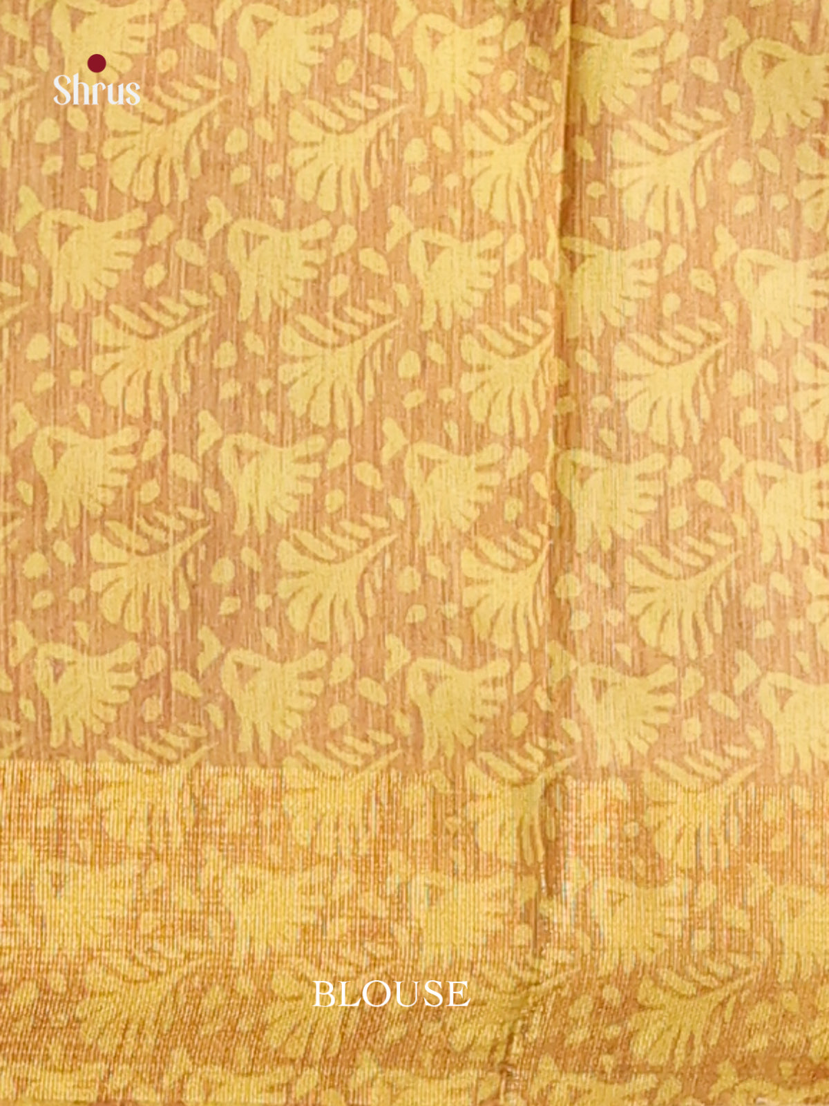 Purple & Mustard - Champa semitussar Saree - Shop on Shrus.com