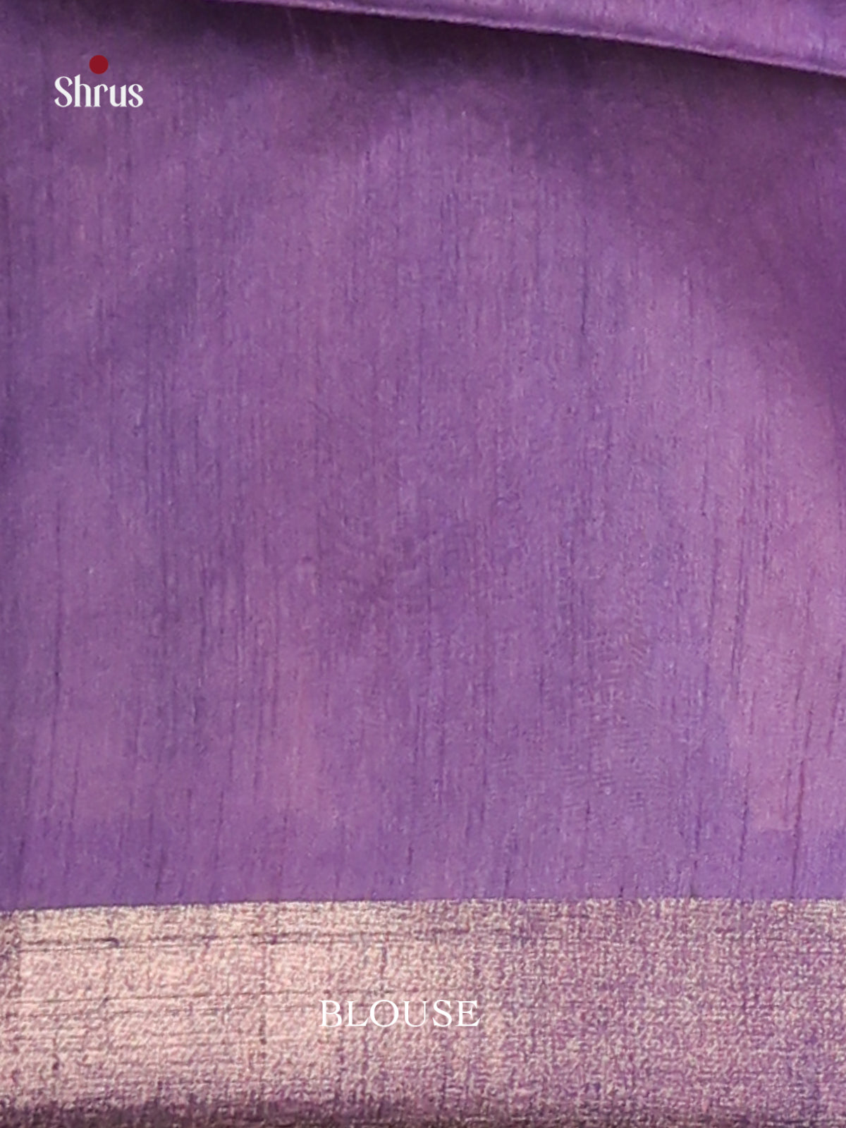 Purple & Cream - Champa semitussar Saree - Shop on Shrus.com