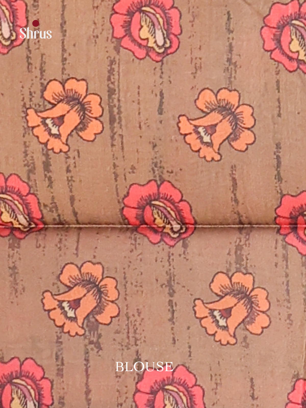 Peach - Champa semitussar Saree - Shop on Shrus.com