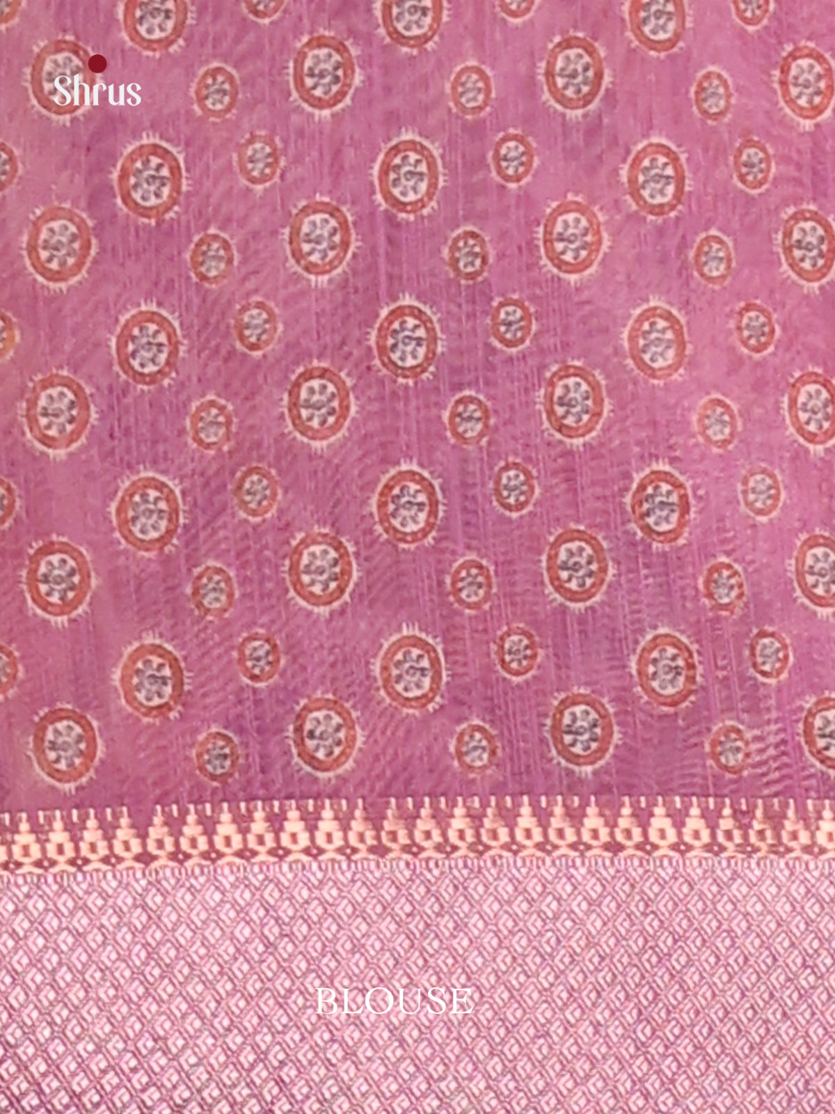 Purple - Champa semitussar Saree - Shop on Shrus.com