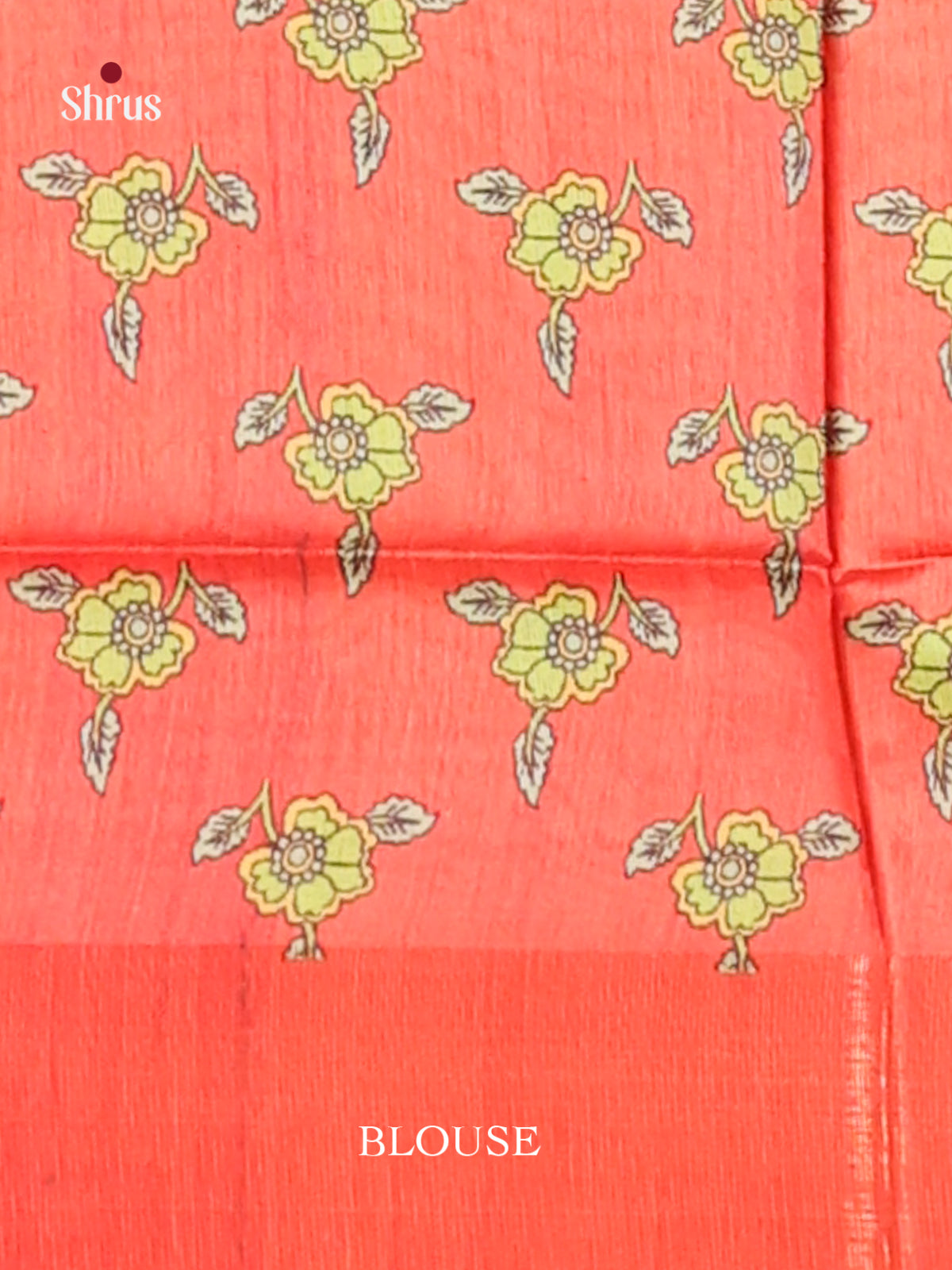 Green & Orange- Champa semitussar Saree - Shop on Shrus.com