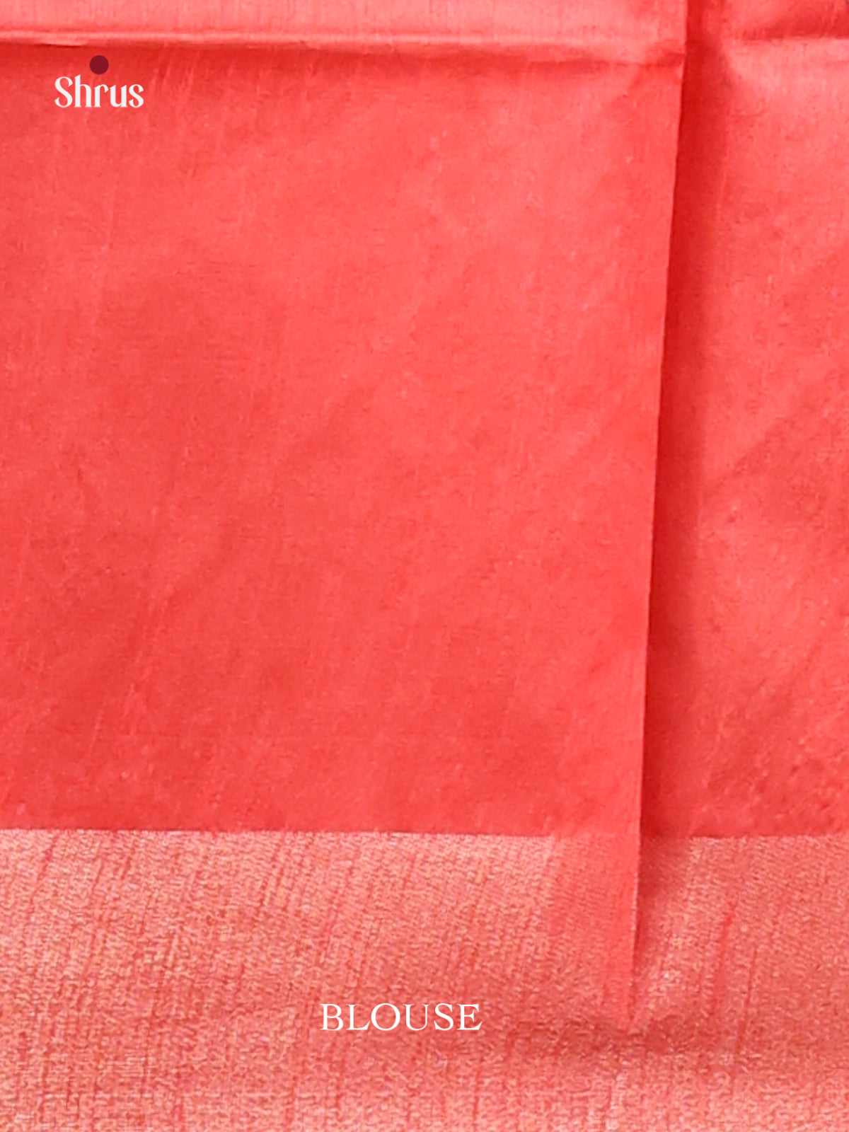 Peach & Red - Champa semitussar Saree - Shop on Shrus.com