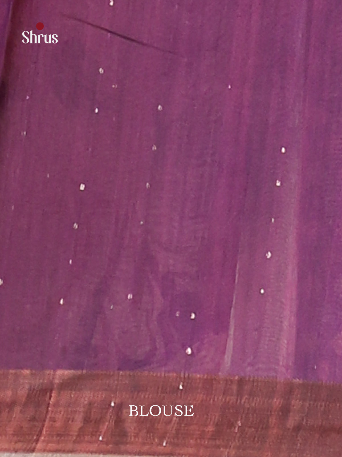 Cream & Purple - Champa semitussar Saree - Shop on Shrus.com