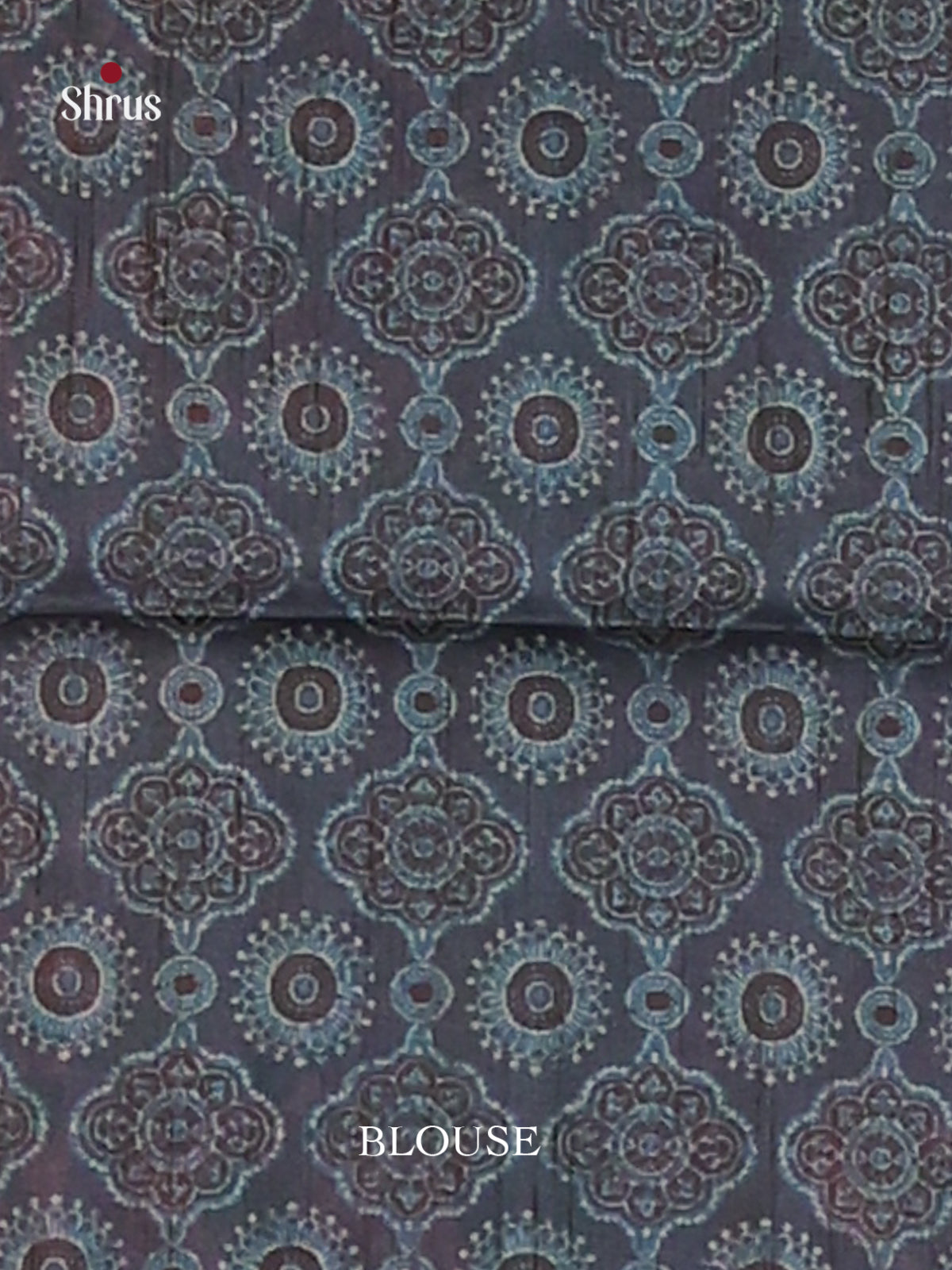 Cream & Blue - Champa semitussar Saree - Shop on Shrus.com