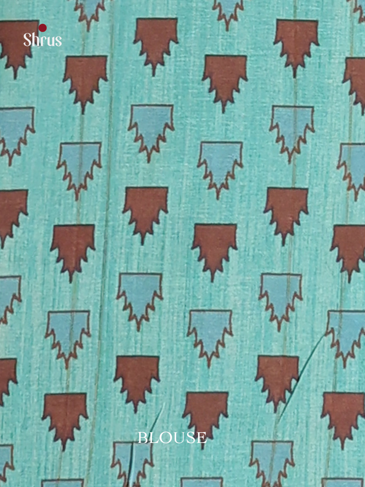 Pastel Blue & Brown - Champa semitussar Saree - Shop on Shrus.com