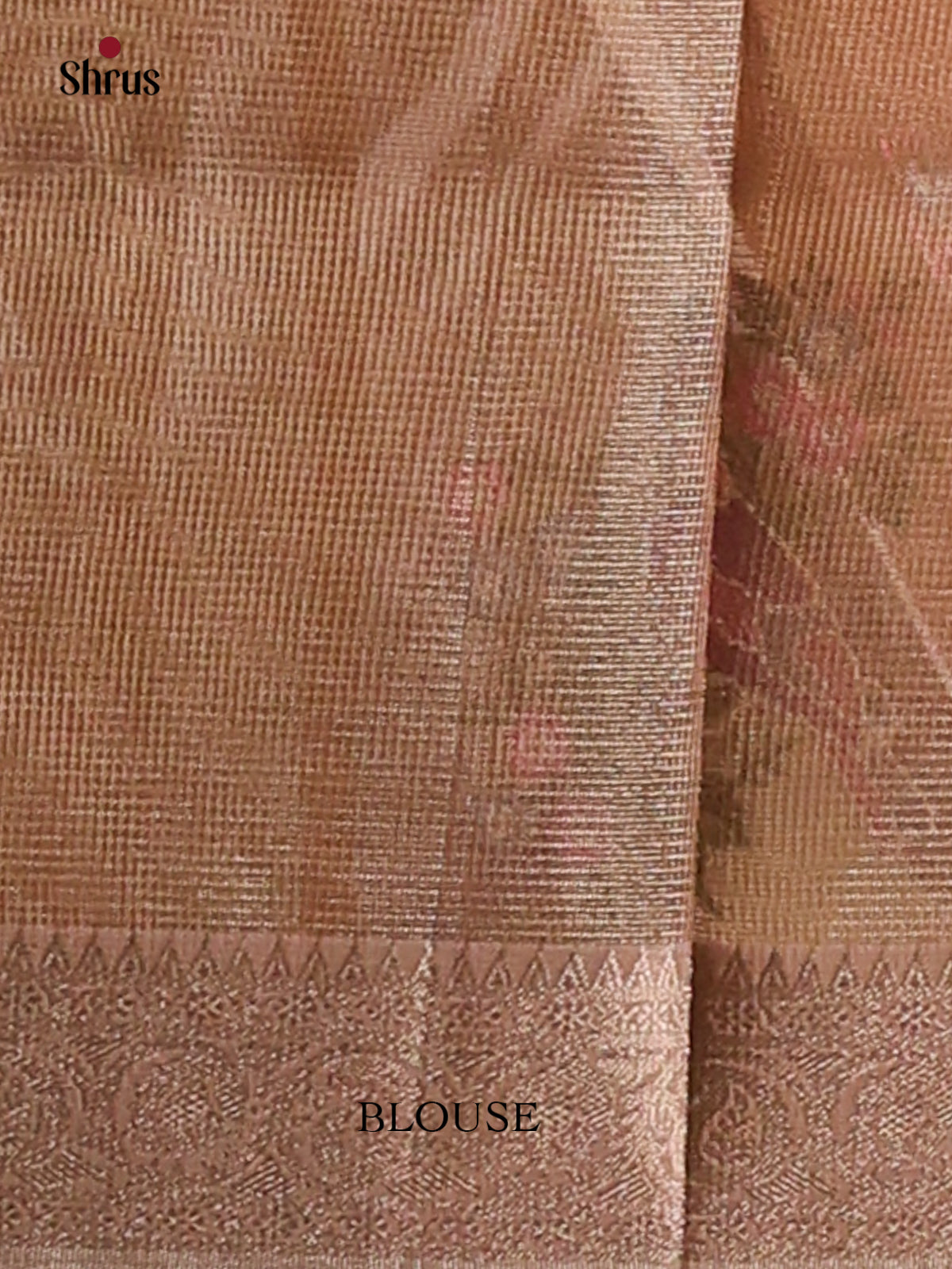 Rose Gold - Semi Tissue Saree - Shop on Shrus.com
