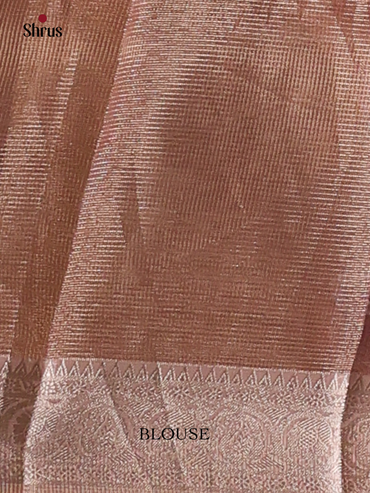 Dusty Pink - Semi Tissue Saree - Shop on Shrus.com