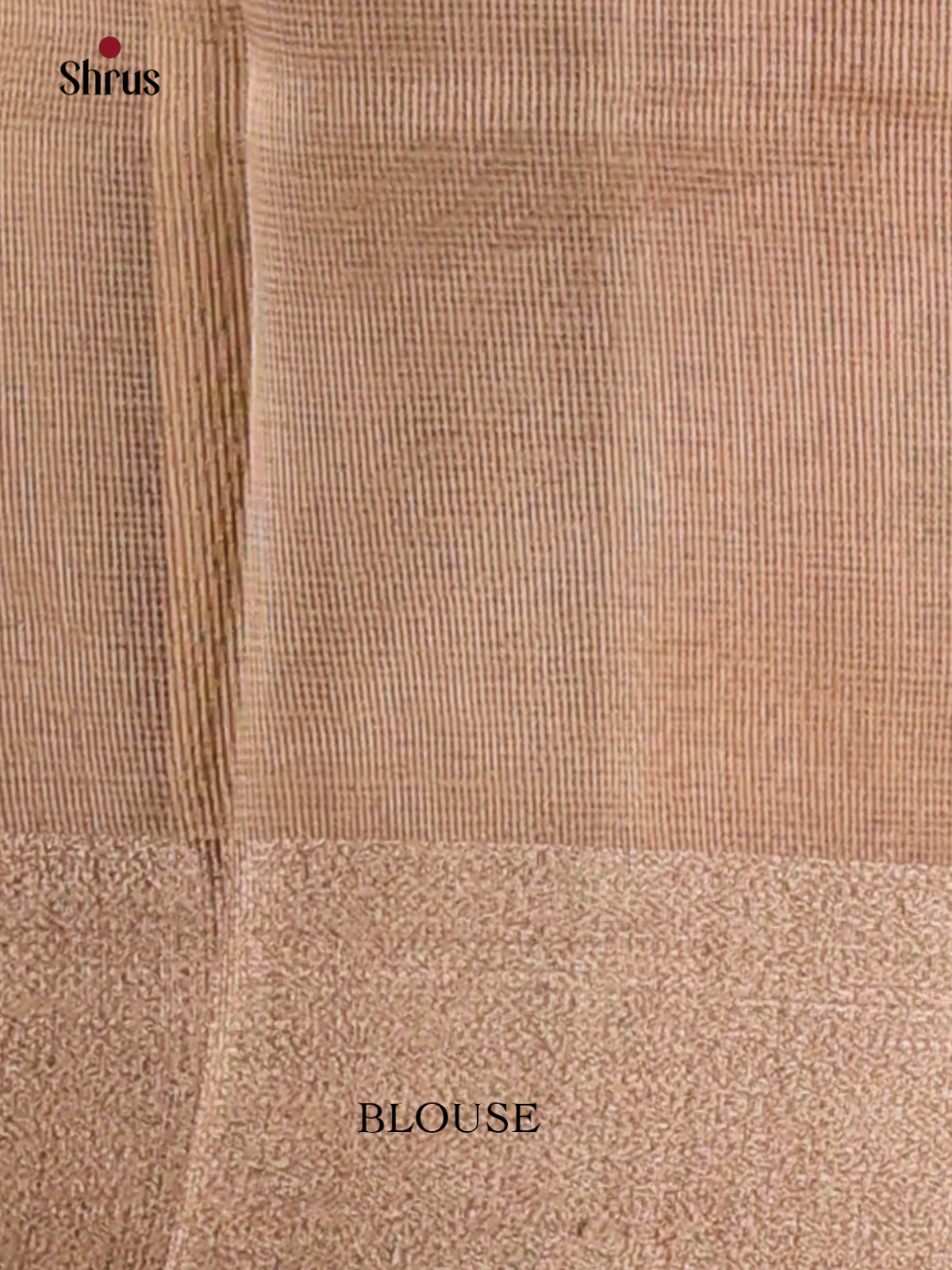 Peach - Semi Tissue Saree - Shop on Shrus.com