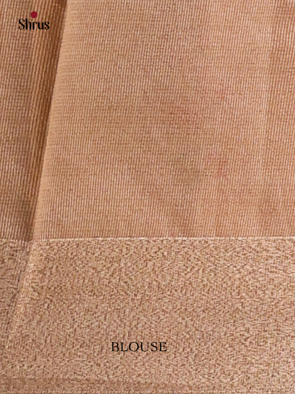 Peachish Pink - Semi Tissue Saree - Shop on Shrus.com