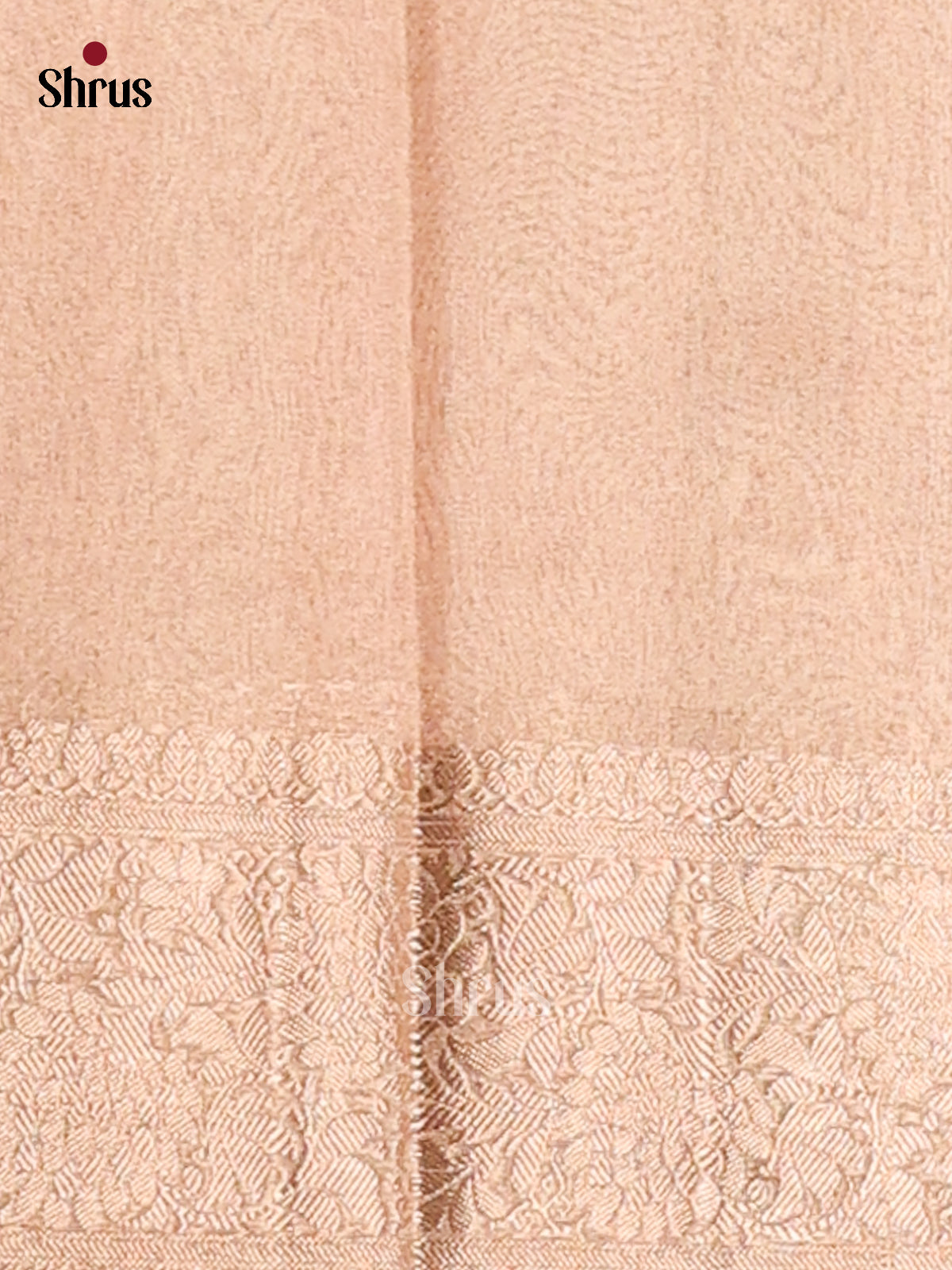 Rose Gold- Semi Tissue saree - Shop on Shrus.com
