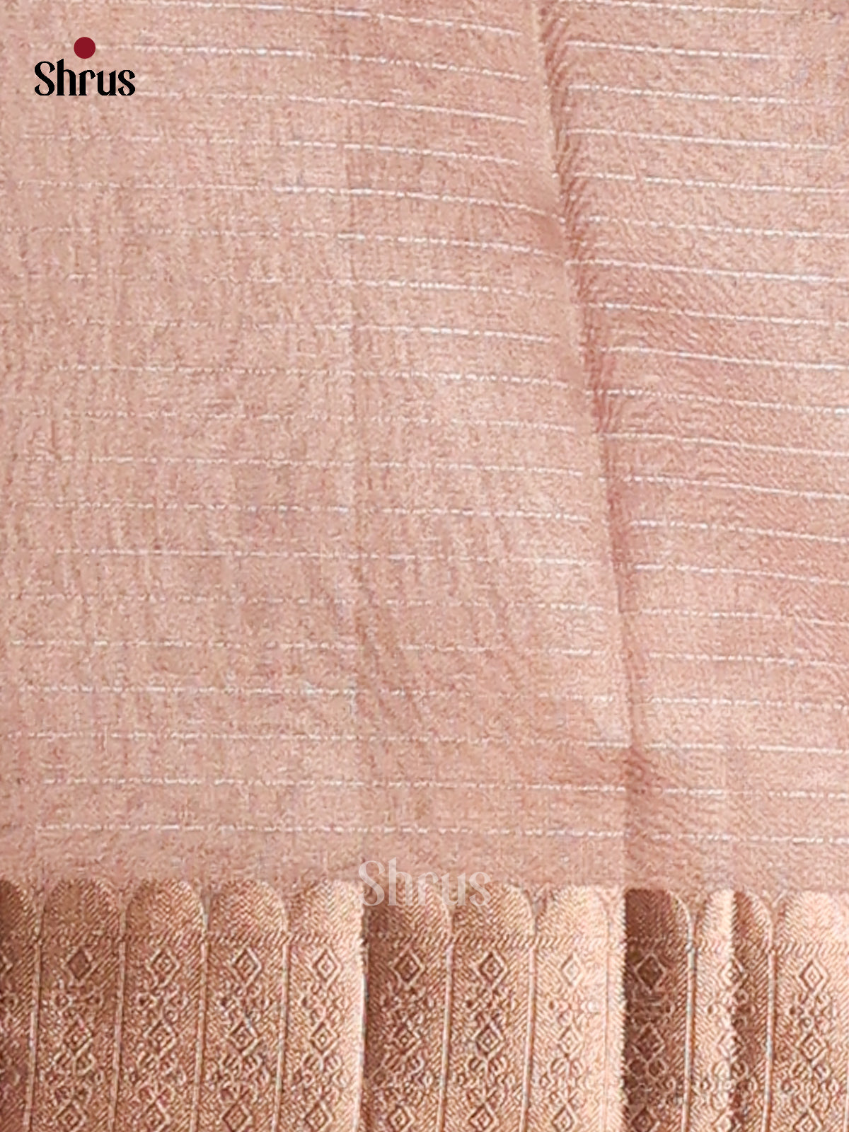 Dusty Pink - Semi Tissue saree - Shop on Shrus.com