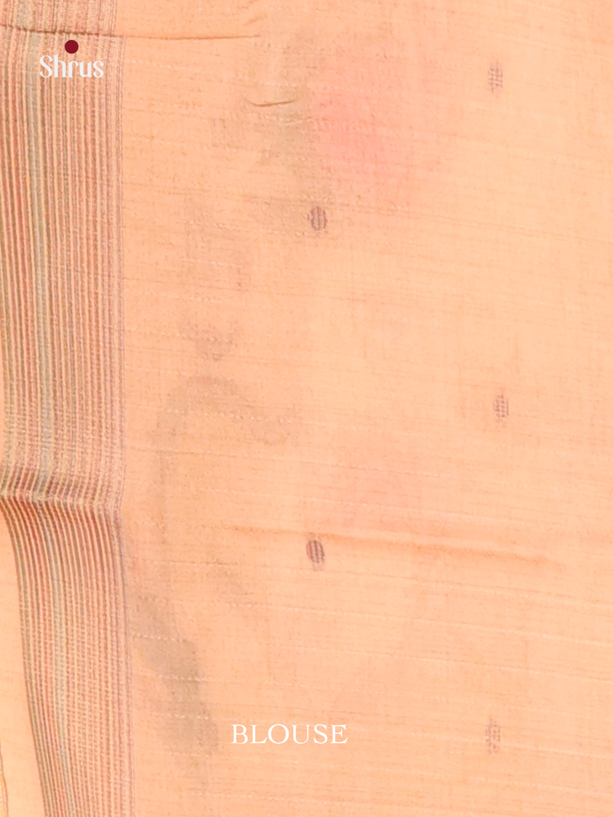 Peach - Semi Tussar Saree - Shop on Shrus.com