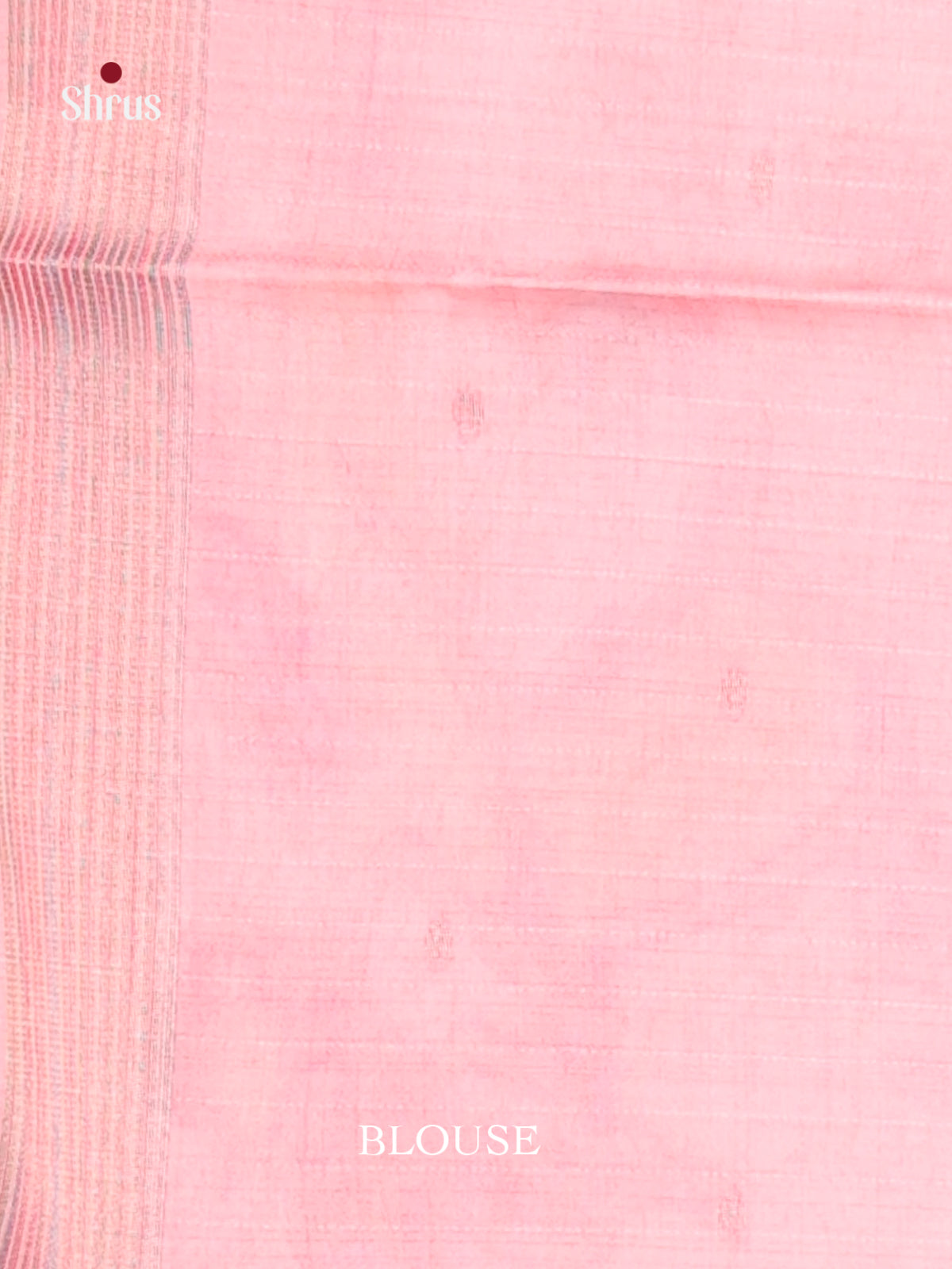 Pink - Semi Tussar Saree - Shop on Shrus.com