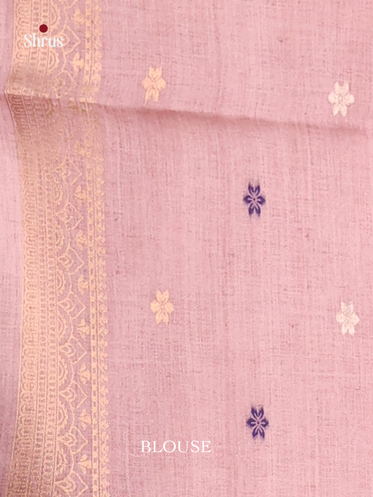 Gold & Lavender - Semi Tussar Saree - Shop on Shrus.com