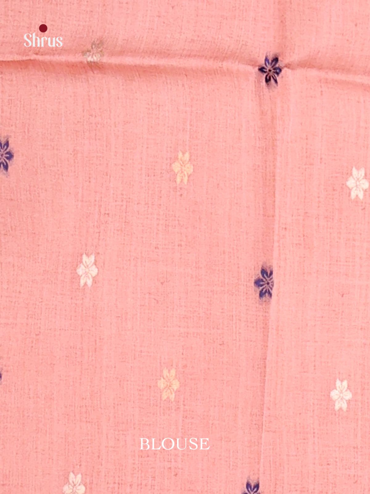 Beige & Pink - Semi Tussar Saree - Shop on Shrus.com