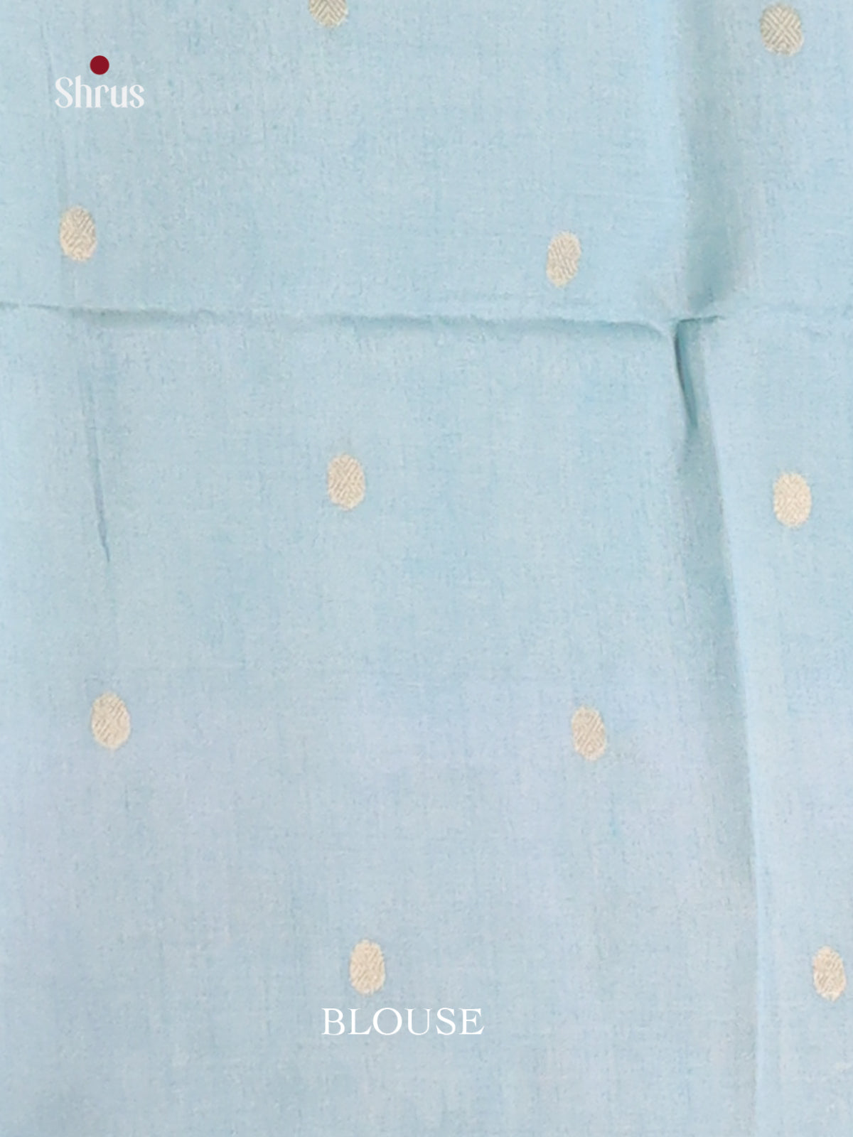 Pink & Pastel Blue - Semi Tussar Saree - Shop on Shrus.com