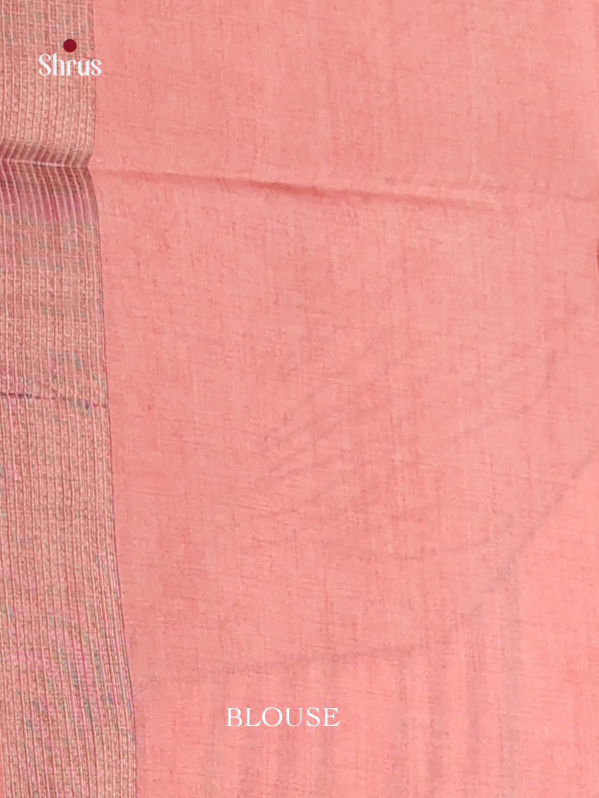 Pink - Semi Tussar Saree - Shop on Shrus.com